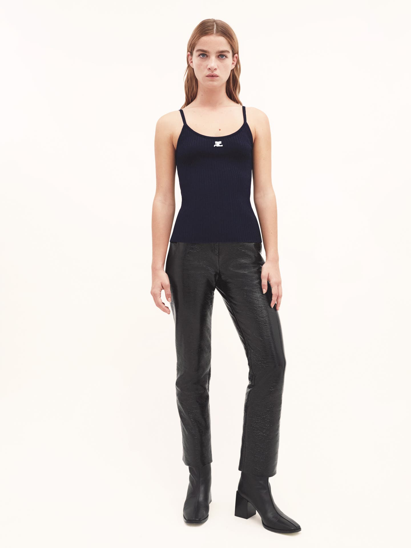REEDITION RIB KNIT TANK TOP