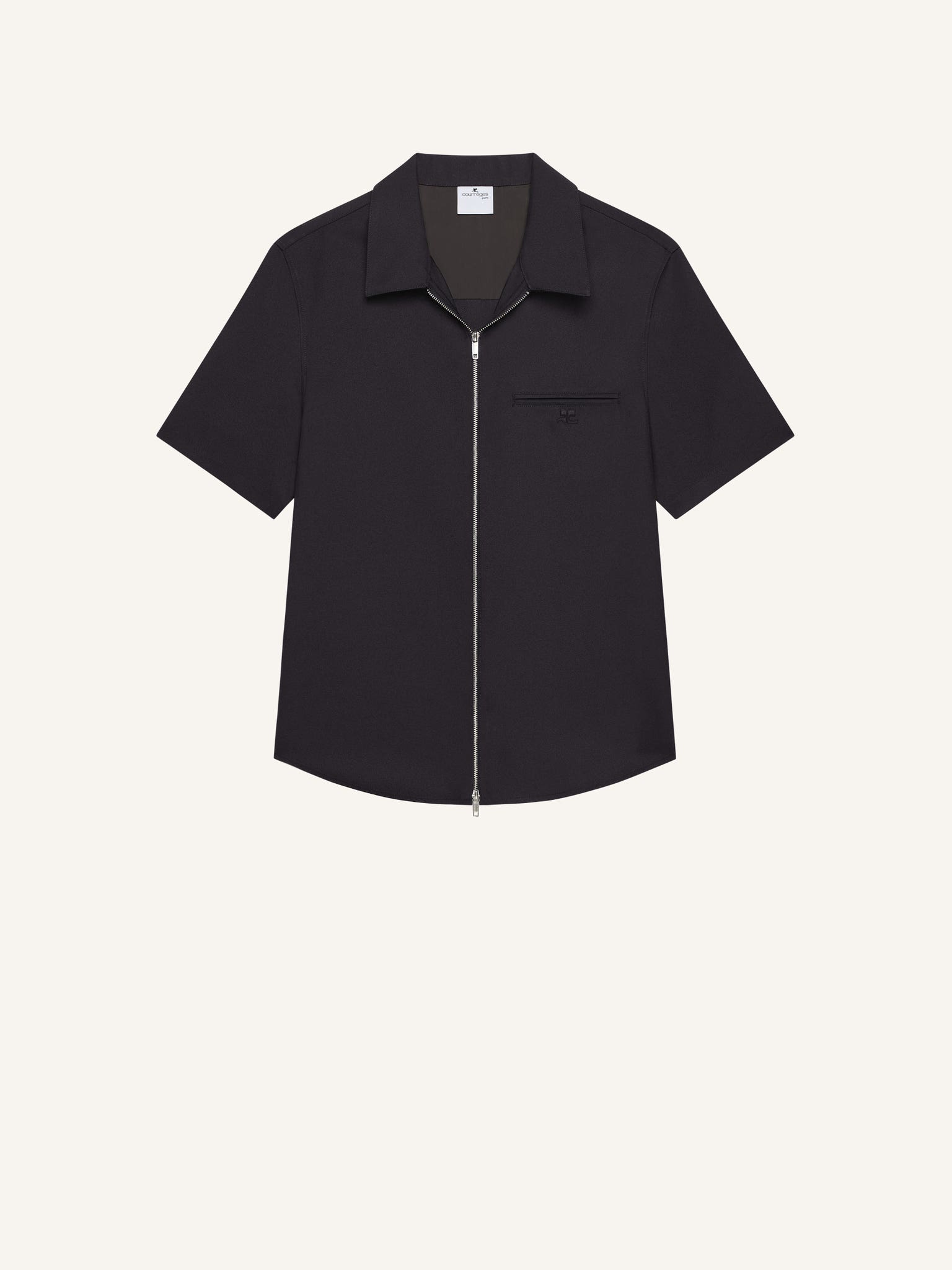 ZIPPED TWILL SHIRT