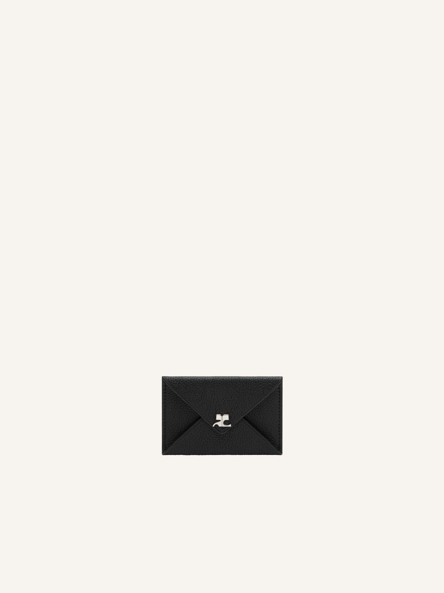 PORTE CARTE ENVELOPPE CUIR GRAINÉ