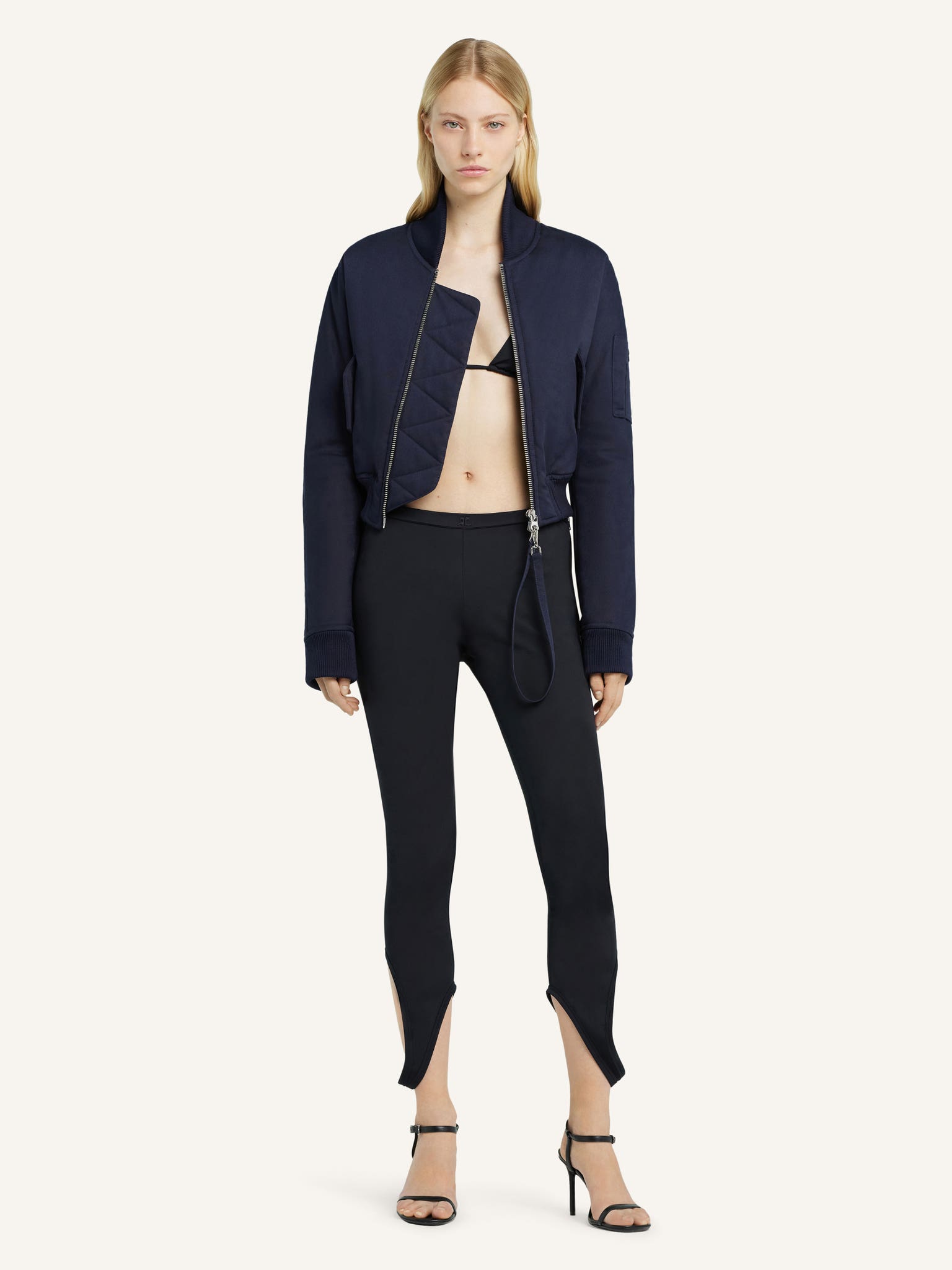 CROPPED SCUBA BOMBER JACKET