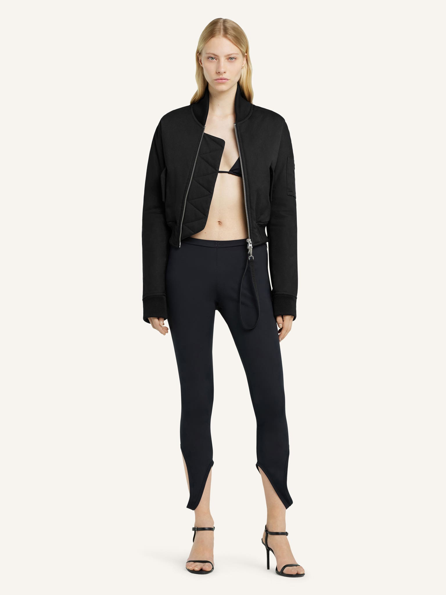 CROPPED SCUBA BOMBER JACKET