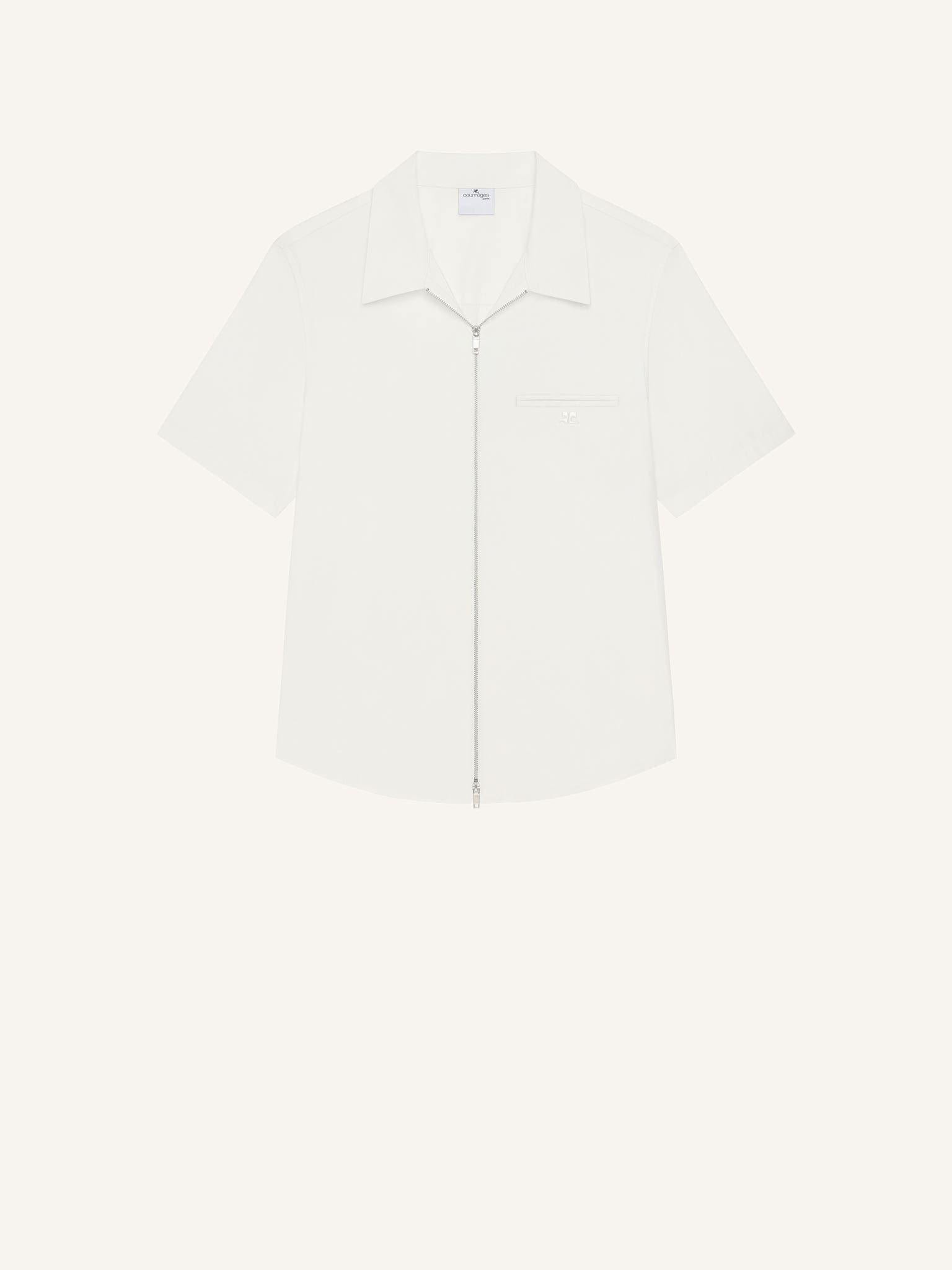 ZIPPED POPLIN SHIRT