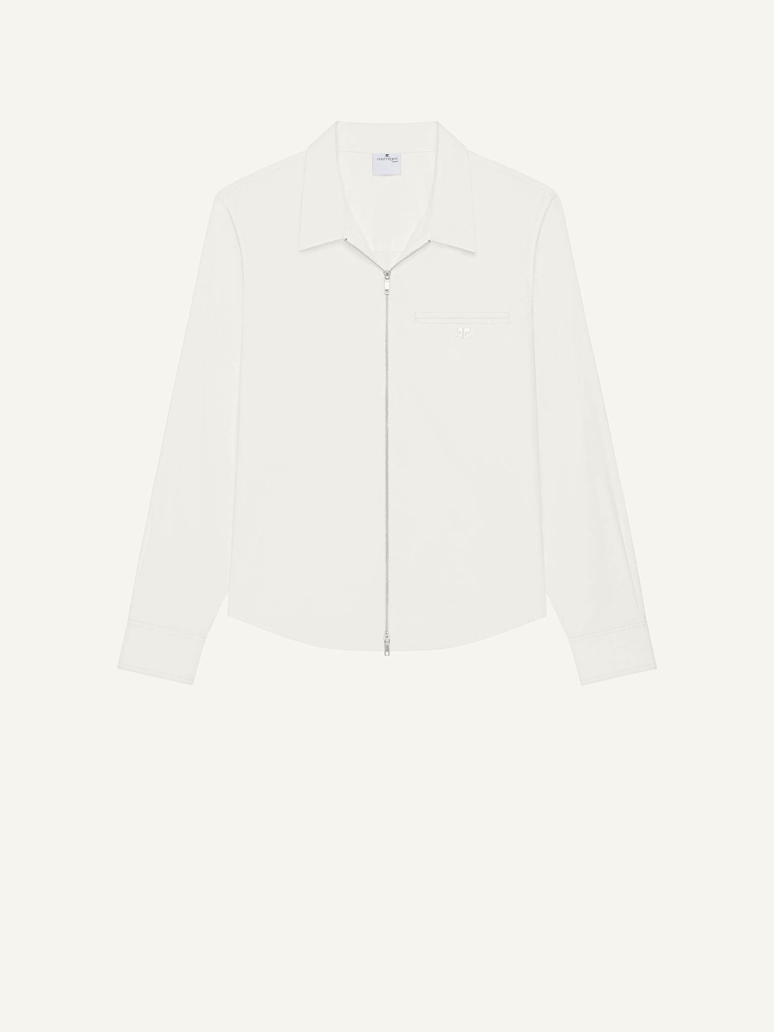 ZIPPED POPLIN SHIRT