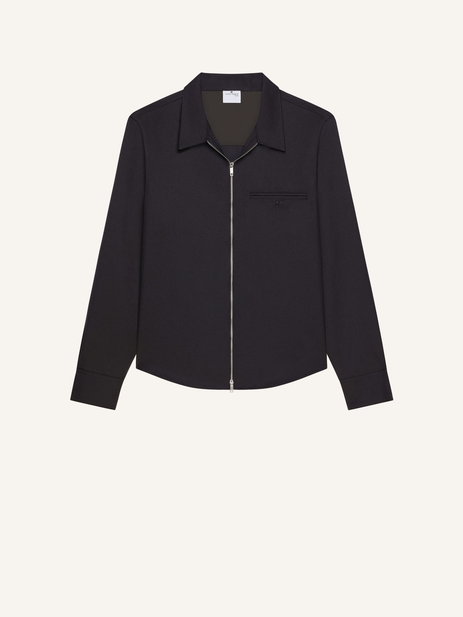 ZIPPED TWILL SHIRT