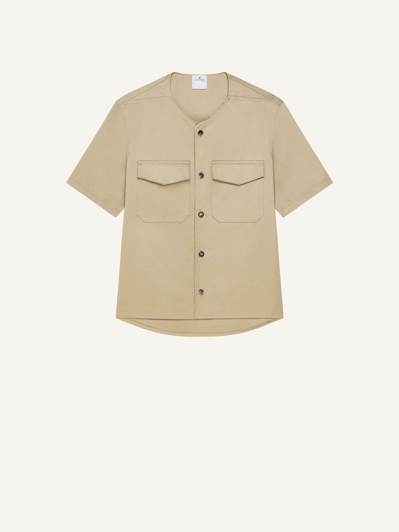 COLLARLESS UTILITY SHIRT