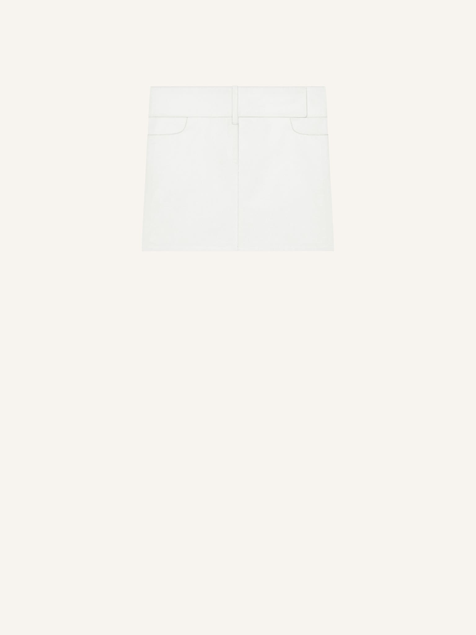 BELTED MINI SKIRT
