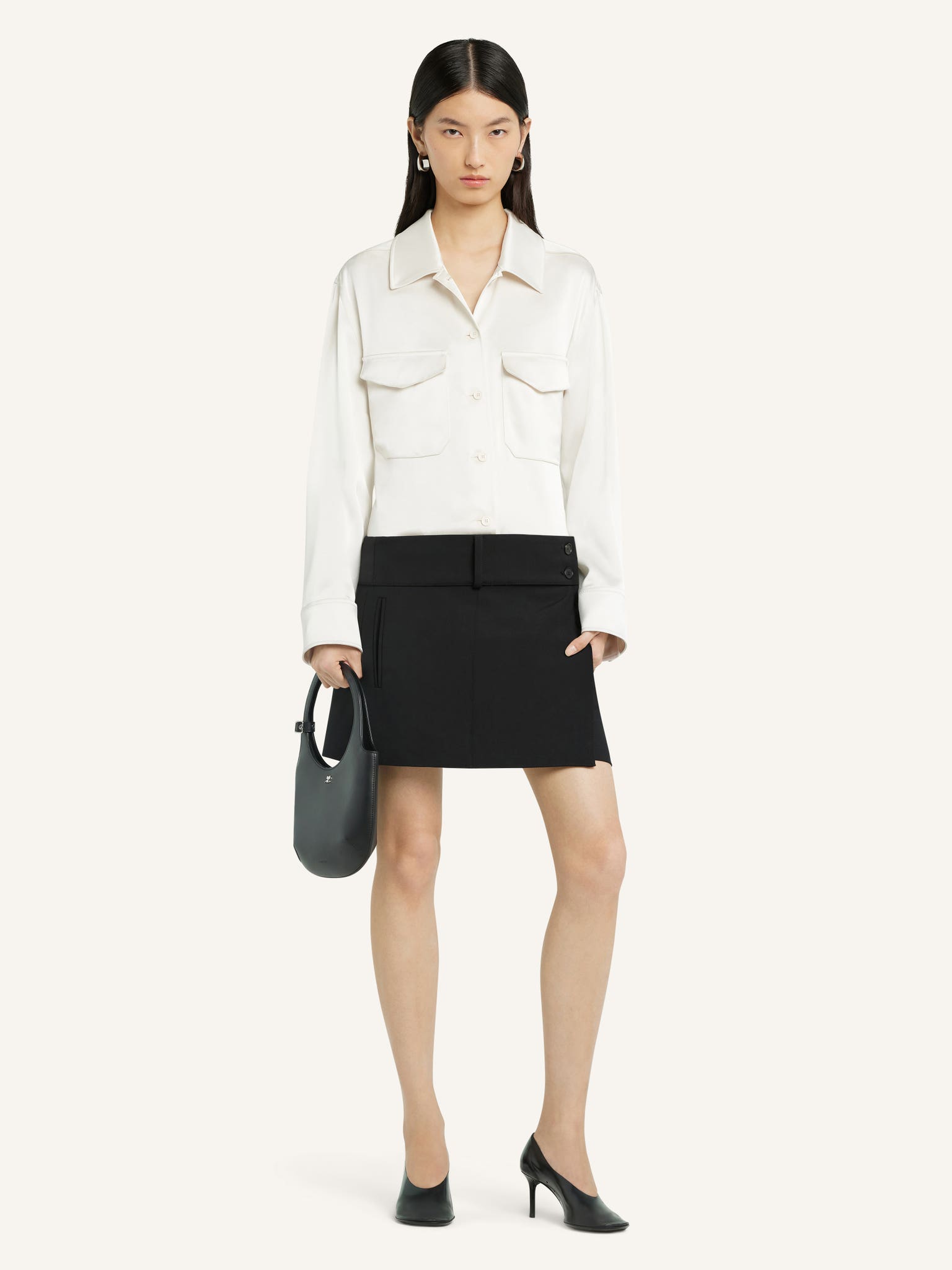 BELTED MINI SKIRT