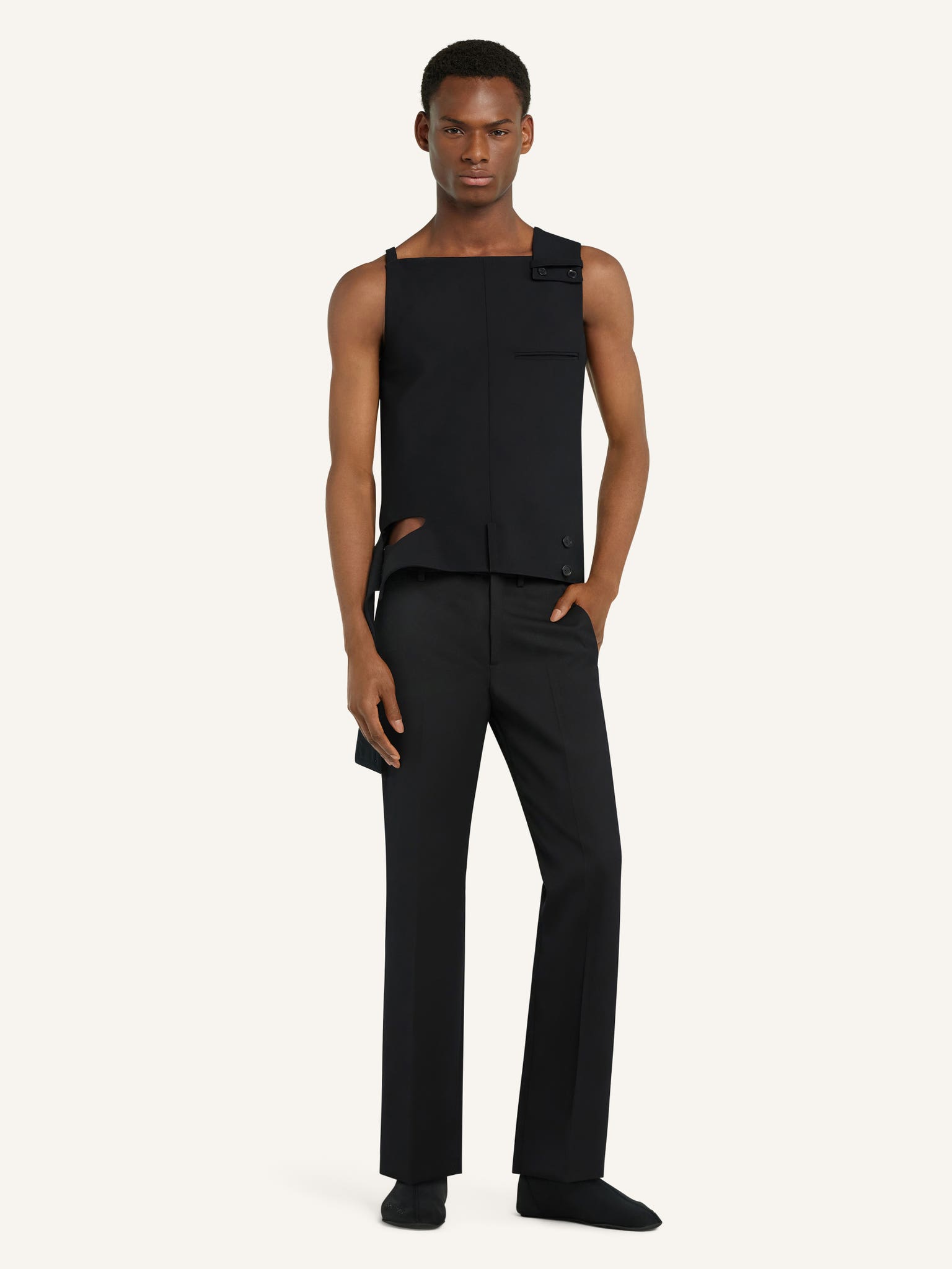 WOOL TAILORED PANTS