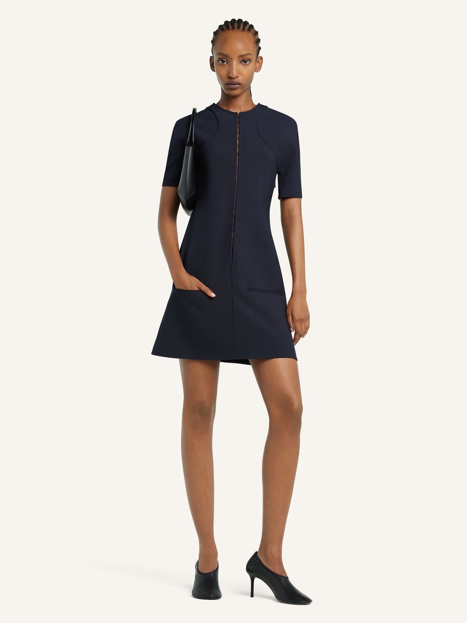 MINI A-LINE SCUBA DRESS