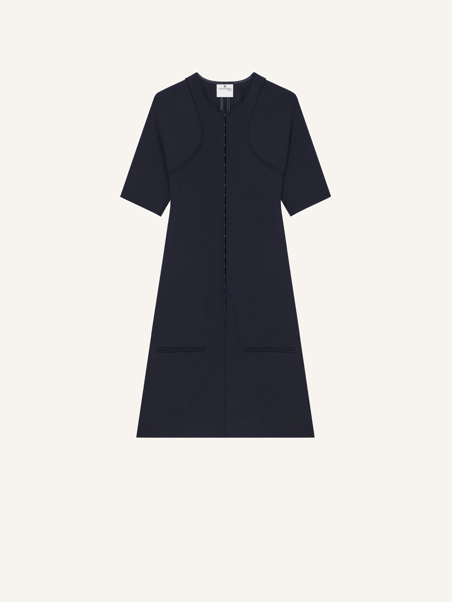 MINI A-LINE SCUBA DRESS