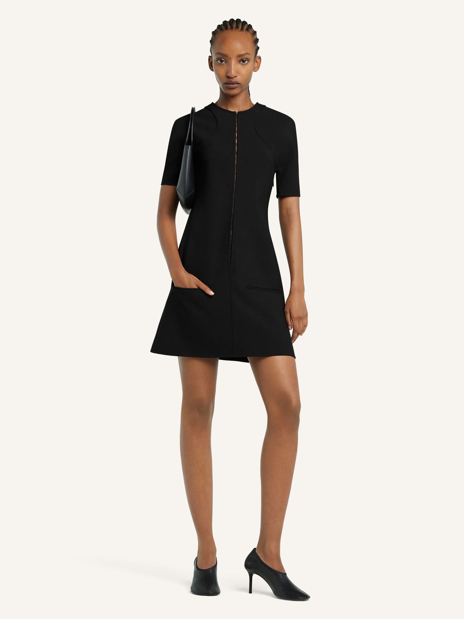 MINI A-LINE SCUBA DRESS