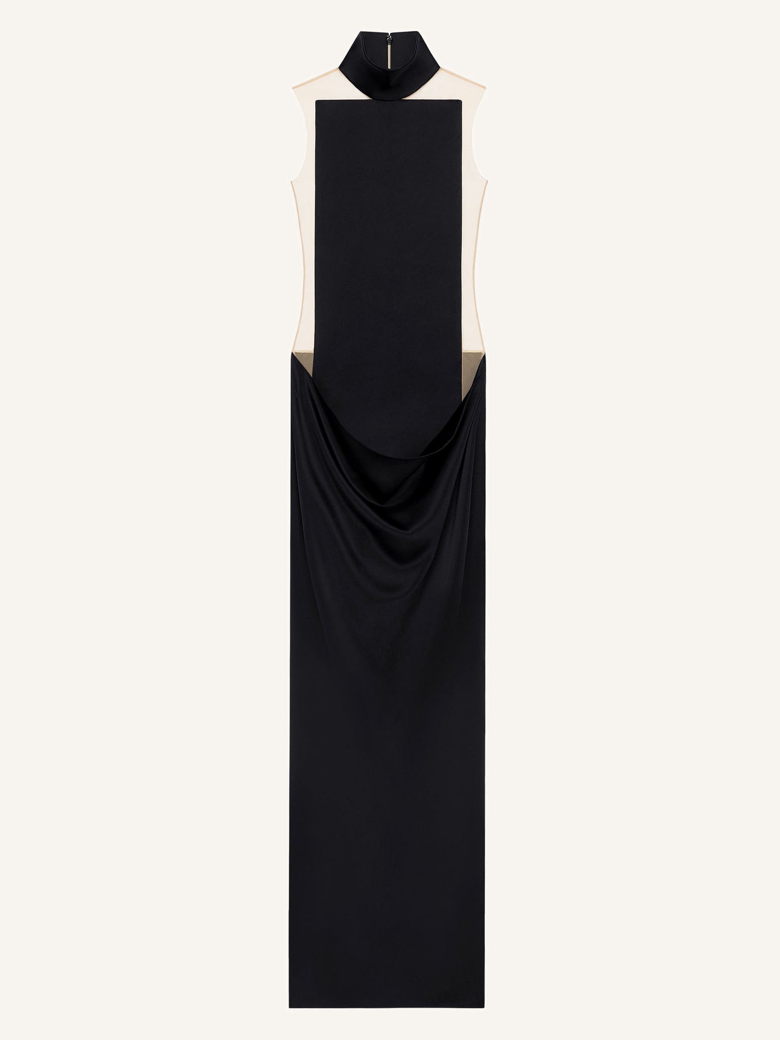 ILLUSION SATIN DRESS