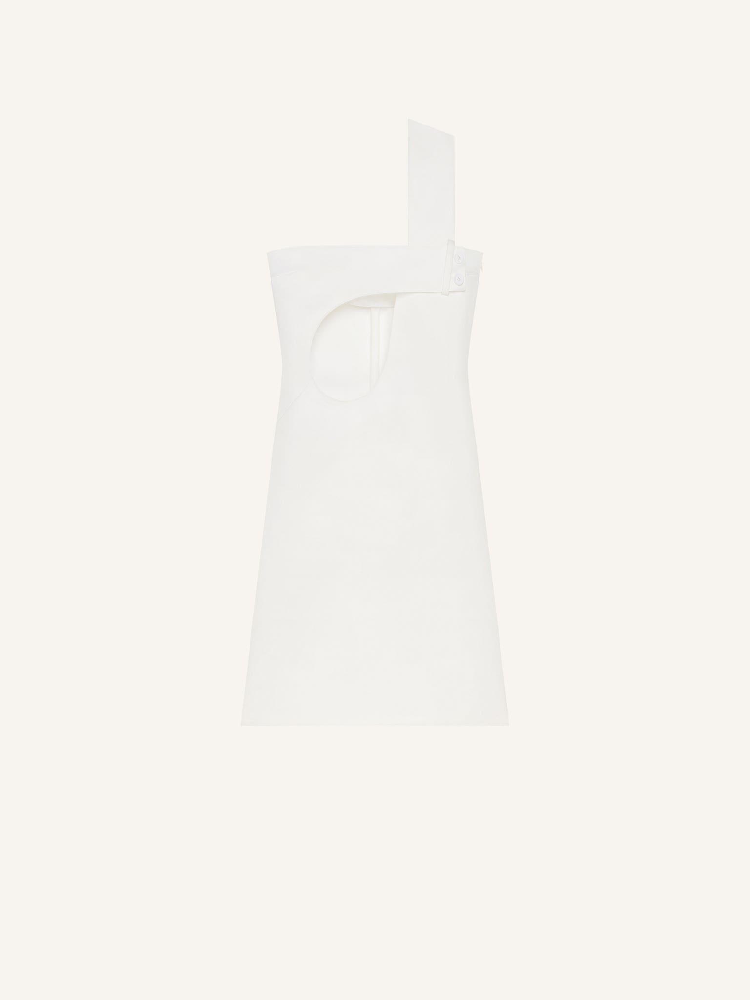 SHORT CUT-OUT SATIN DRESS