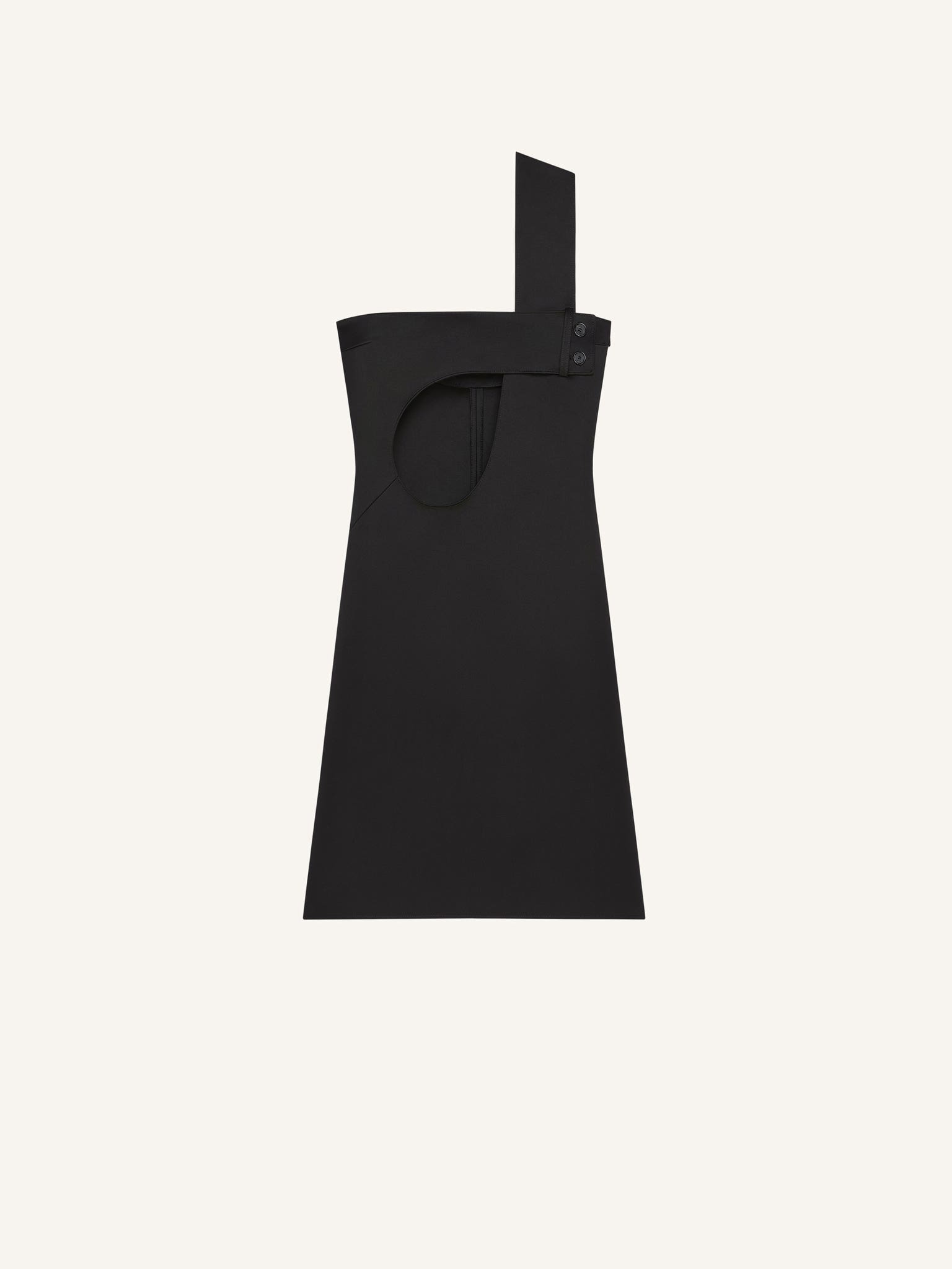 SHORT CUT-OUT SATIN DRESS