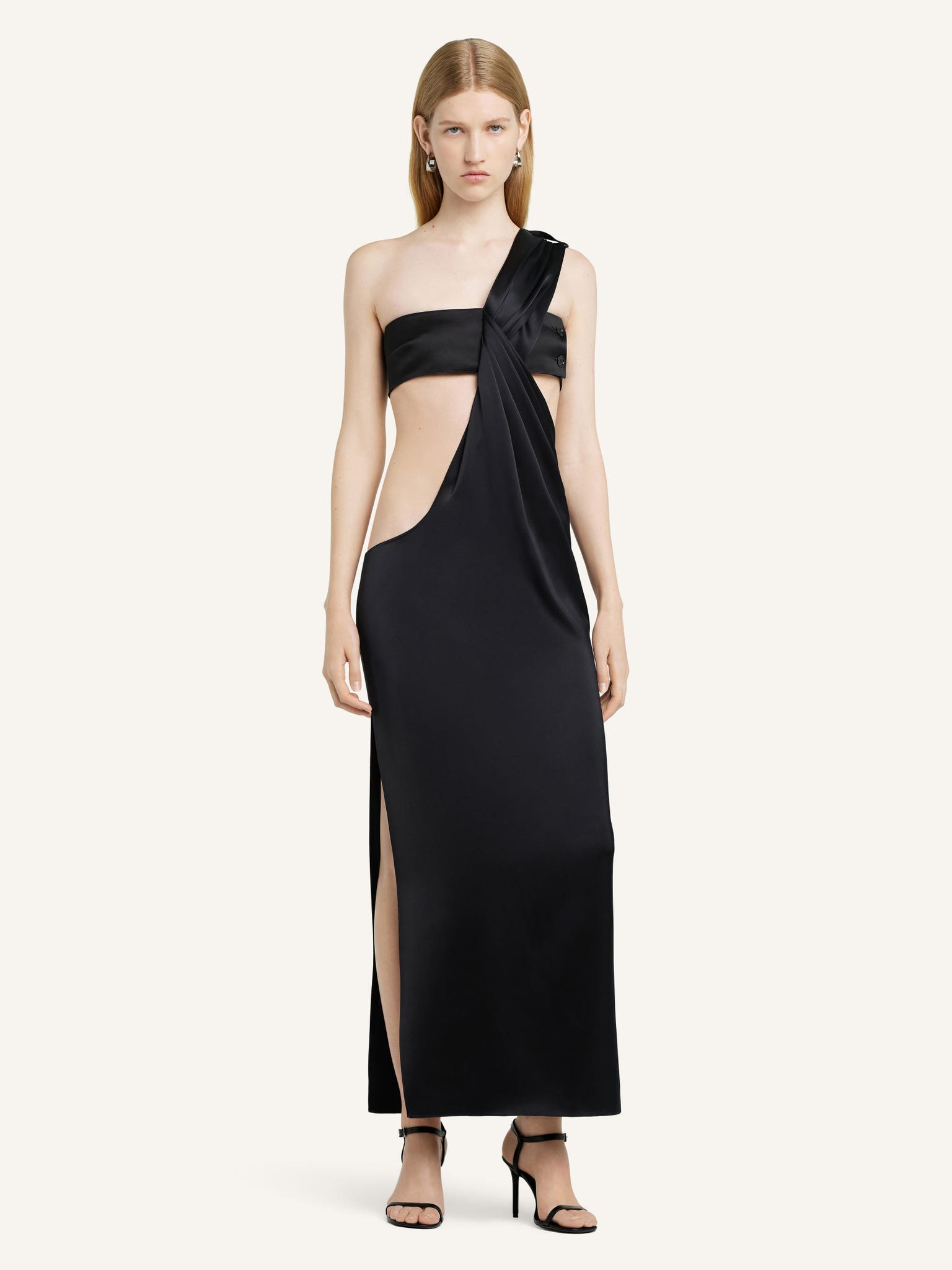 TWIST DRAPED DRESS