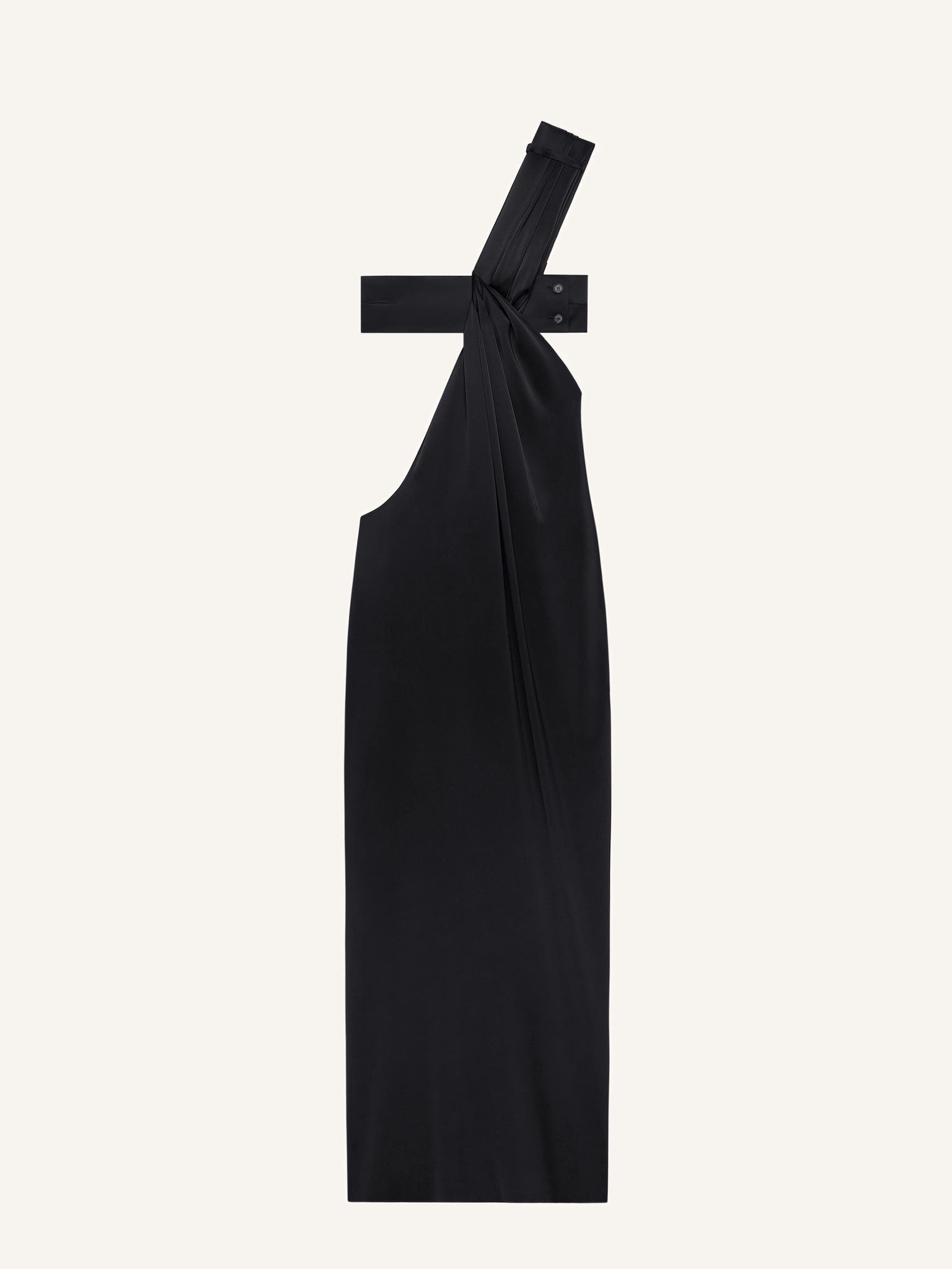 TWIST DRAPED DRESS