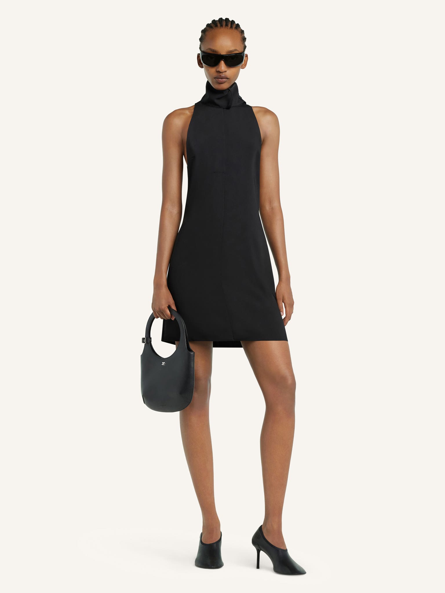 SCARF SLEEVELESS DRESS