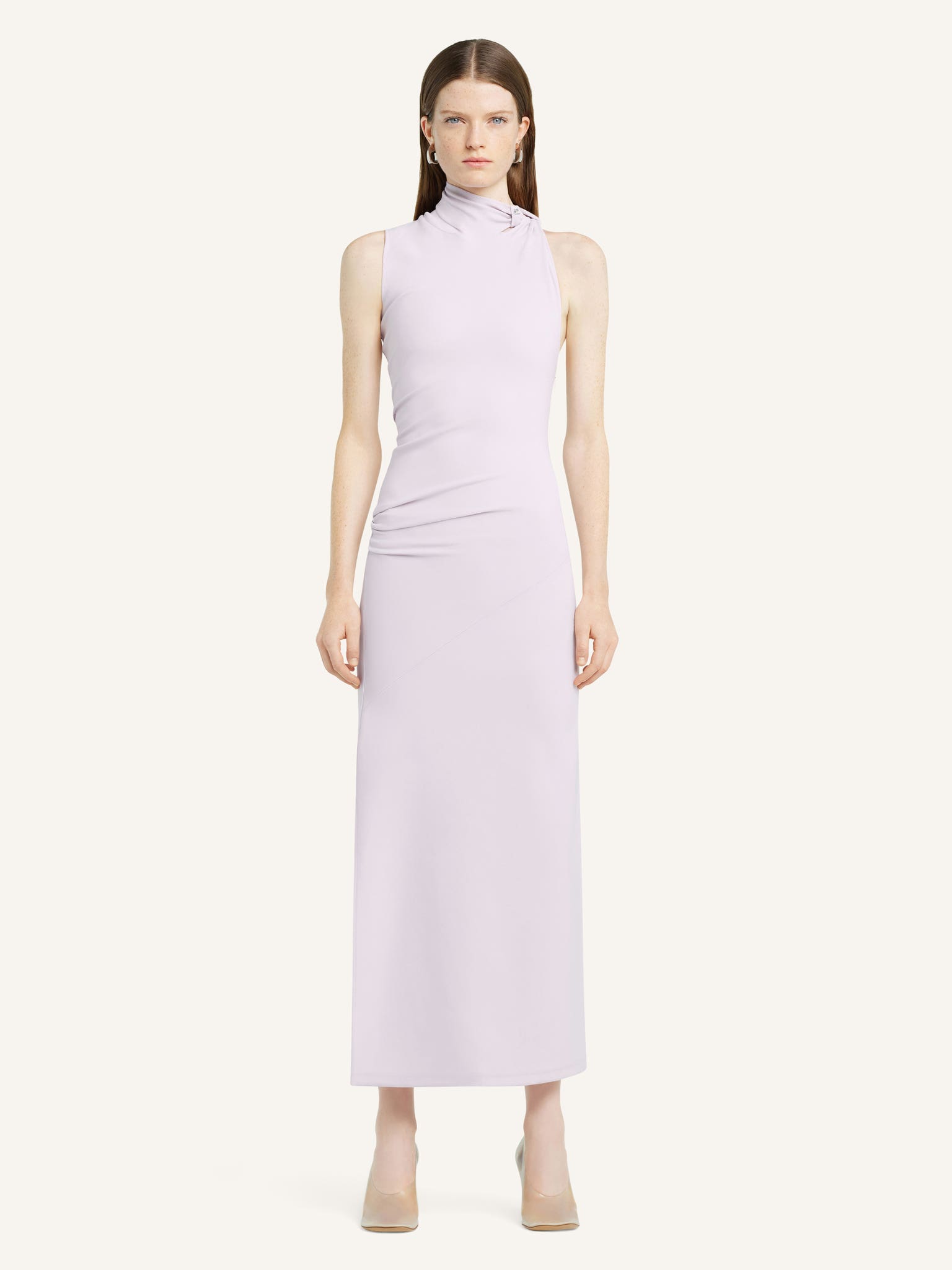 LONG DRAPED DRESS