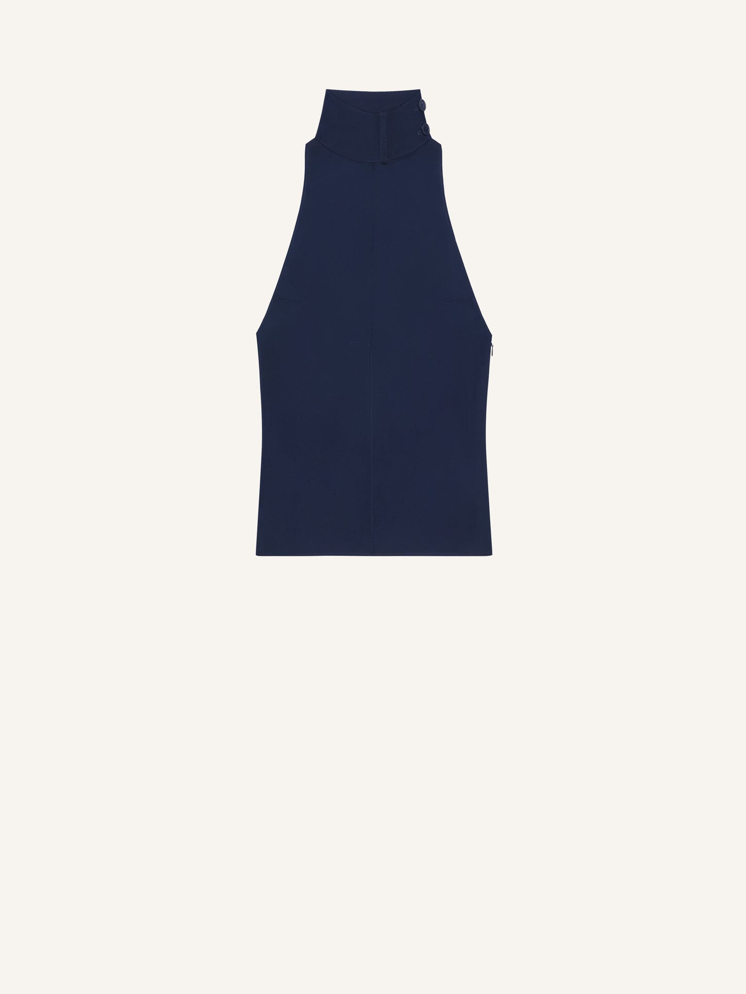 SLEEVELESS SCARF BLOUSE