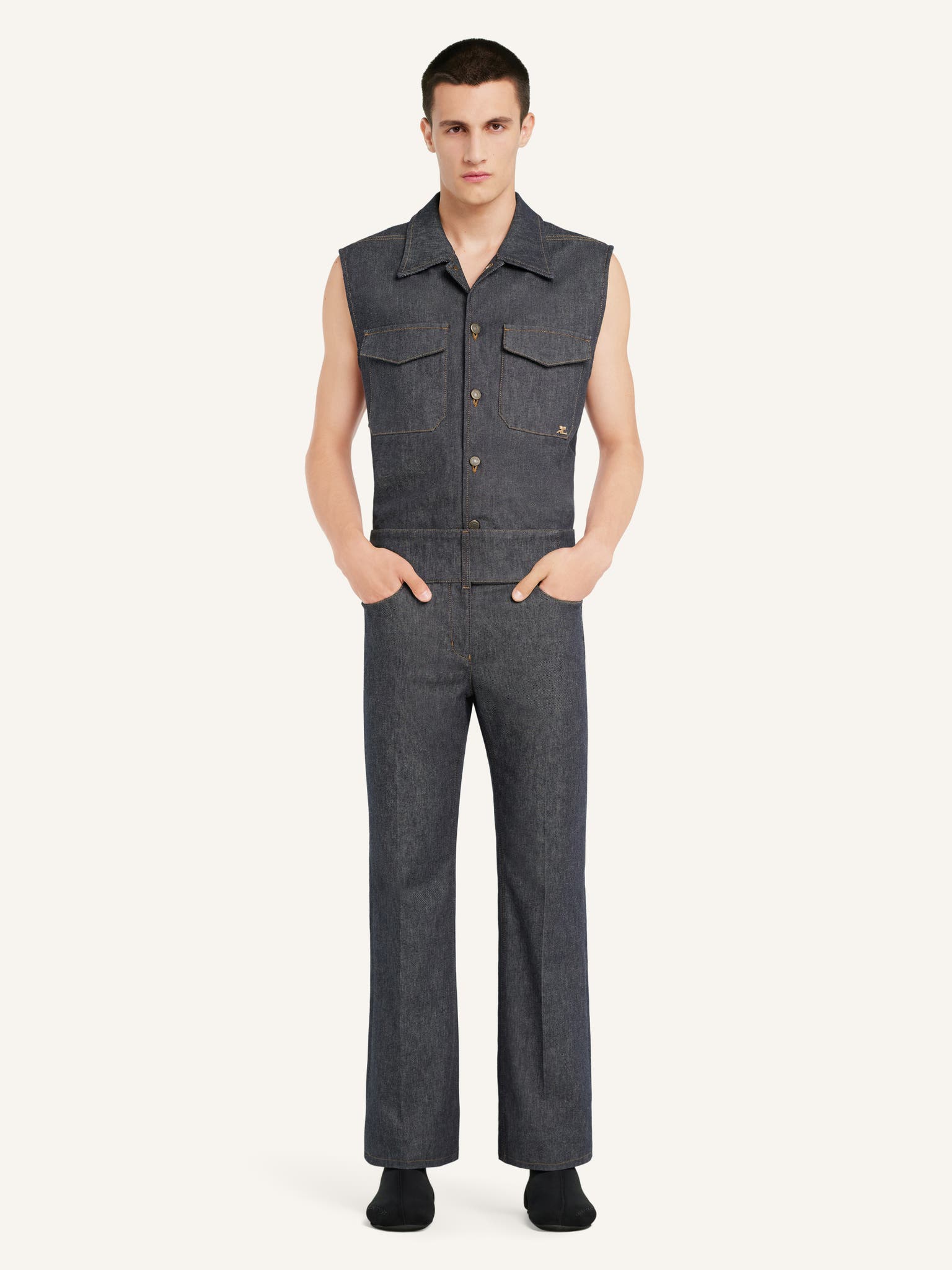 DENIM UTILITY SHIRT