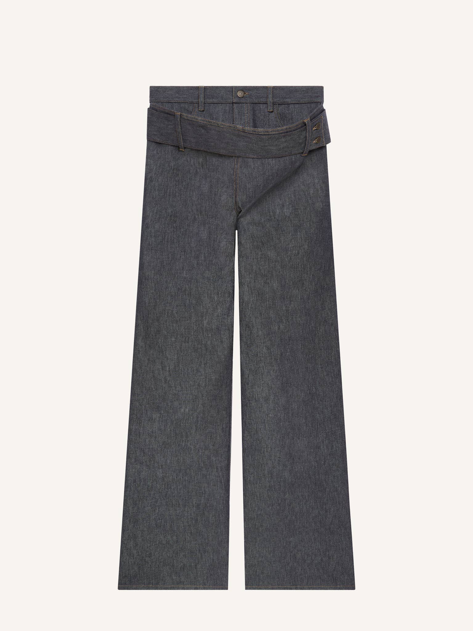 PANTALON CEINTURÉ BAGGY EN DENIM