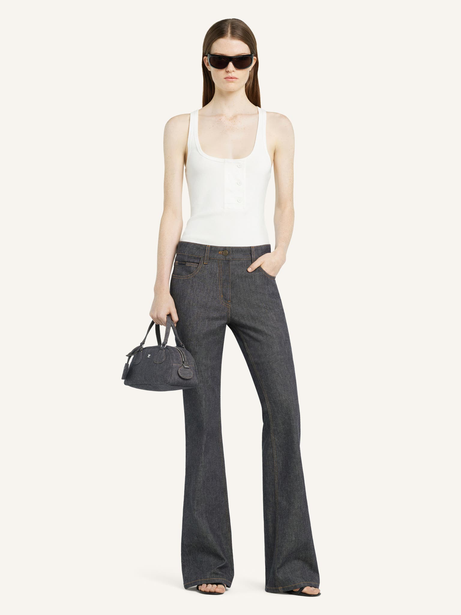 PANTALON BOOTCUT EN DENIM