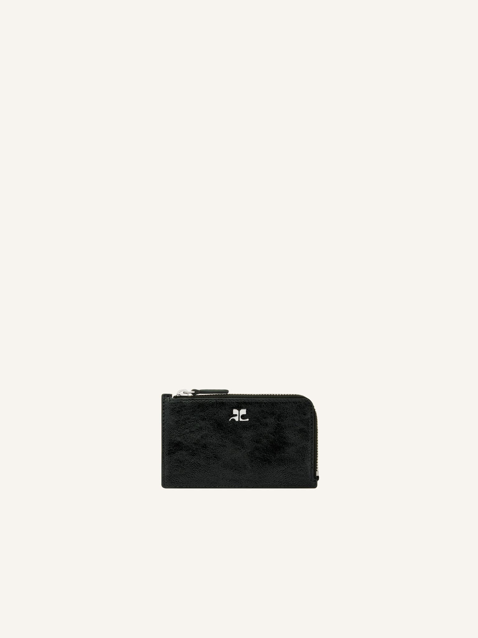 PORTE CARTE ZIPPÉ EN CUIR NAPLACK