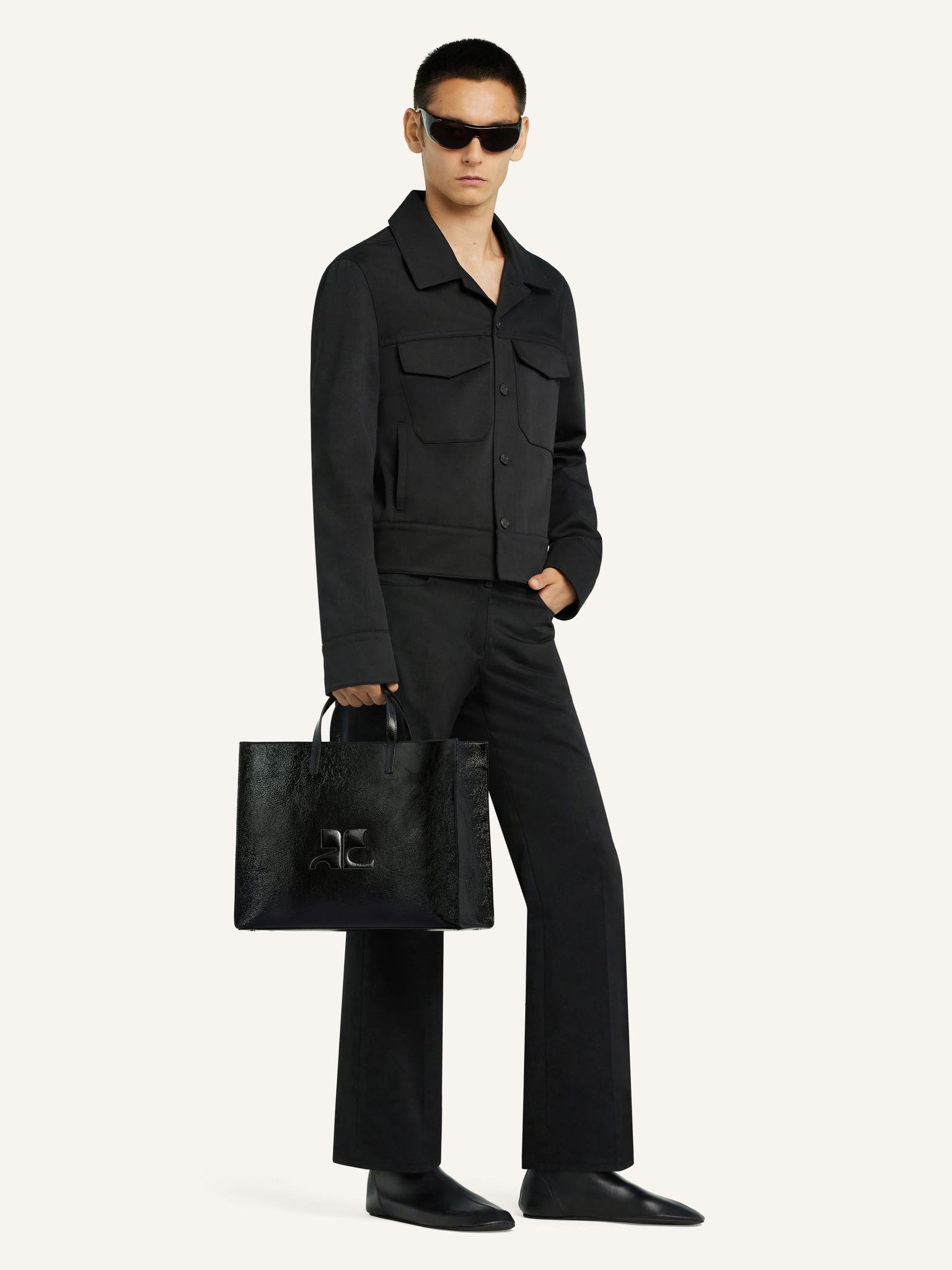 TOTE BAG HÉRITAGE AC EN CUIR NAPLACK