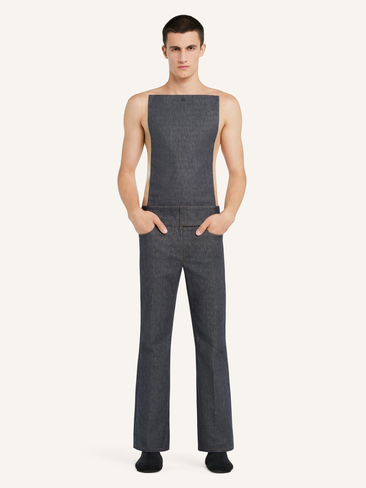 ILLUSION DENIM TOP