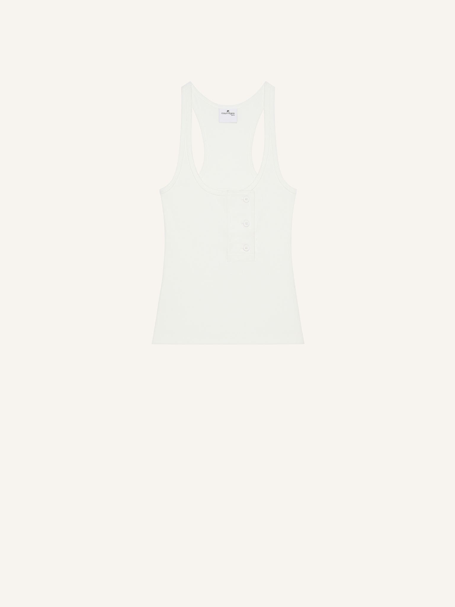 OBLIQUE 90'S RIB TANK TOP