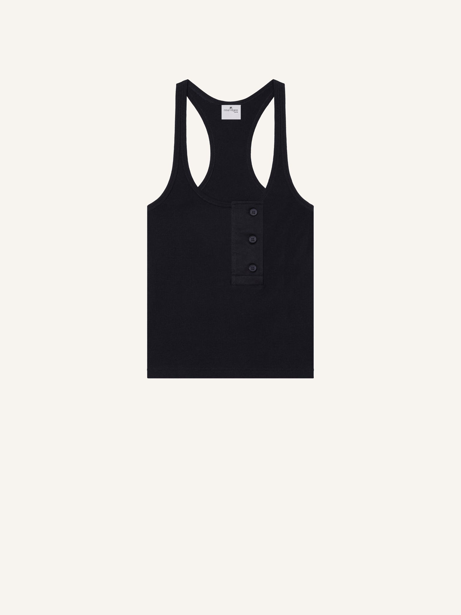 OBLIQUE 90'S RIB TANK TOP