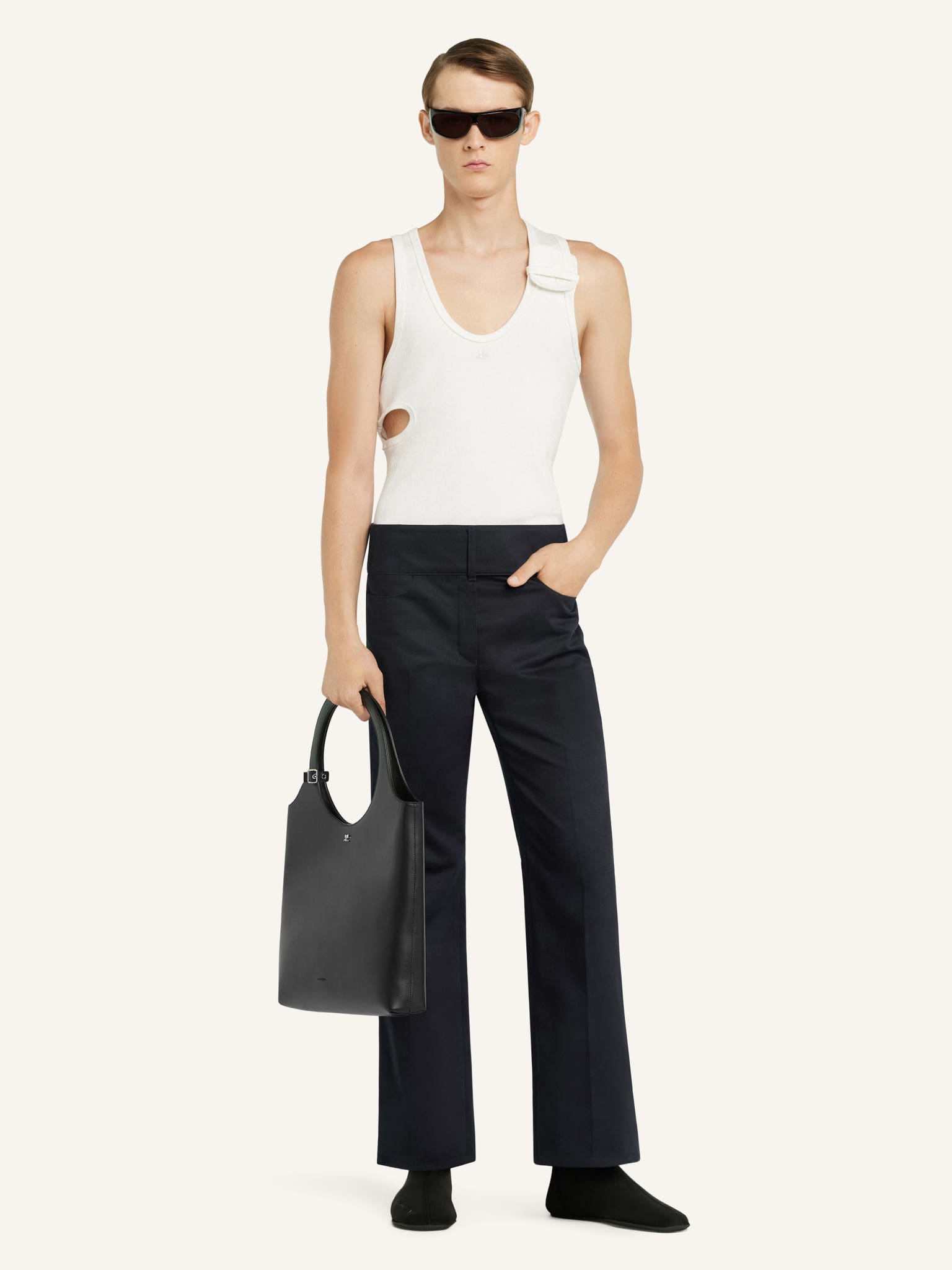 90'S RIB CUT OUT TOP