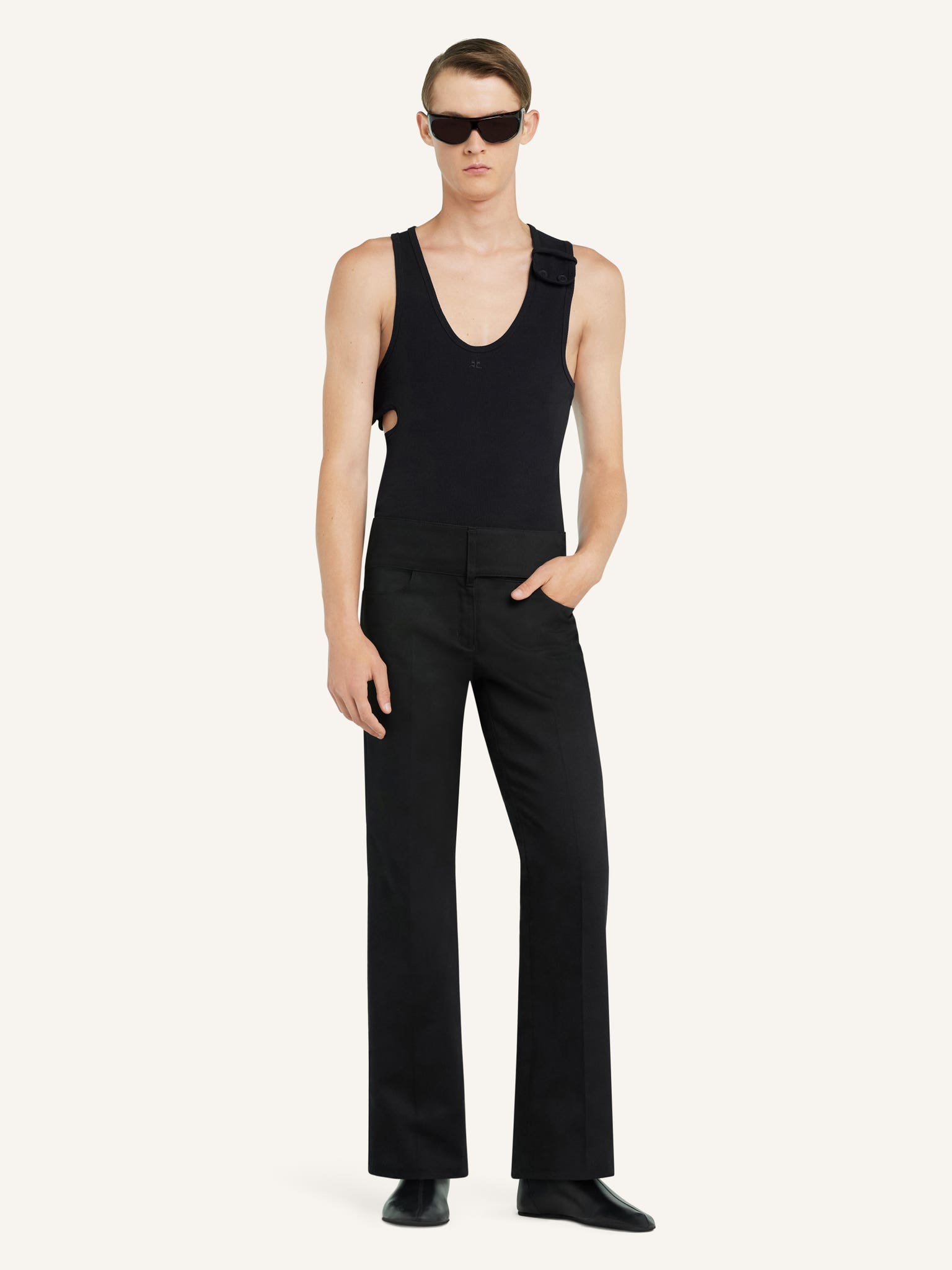 90'S RIB CUT OUT TOP