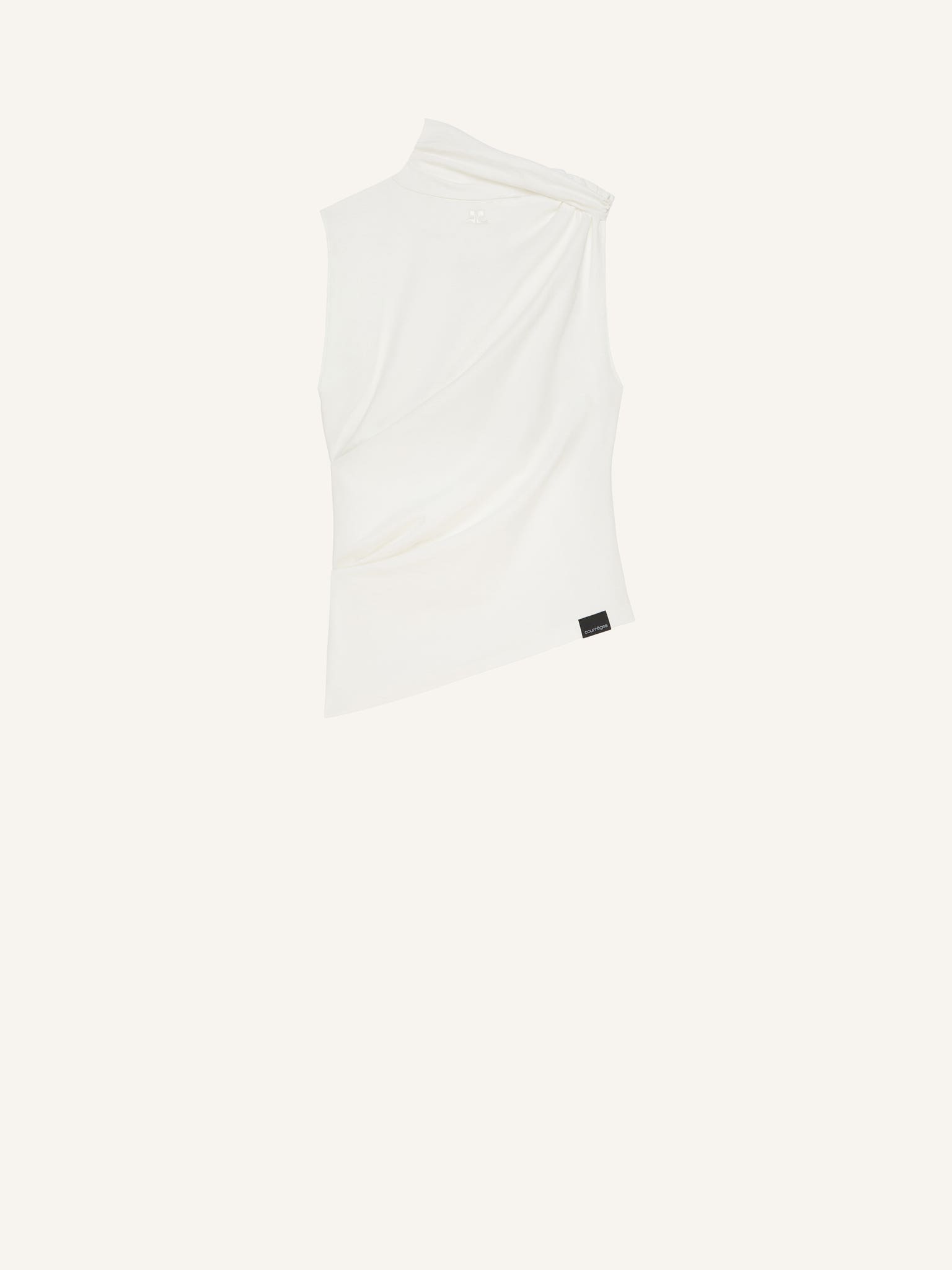 DRAPED JERSEY TOP
