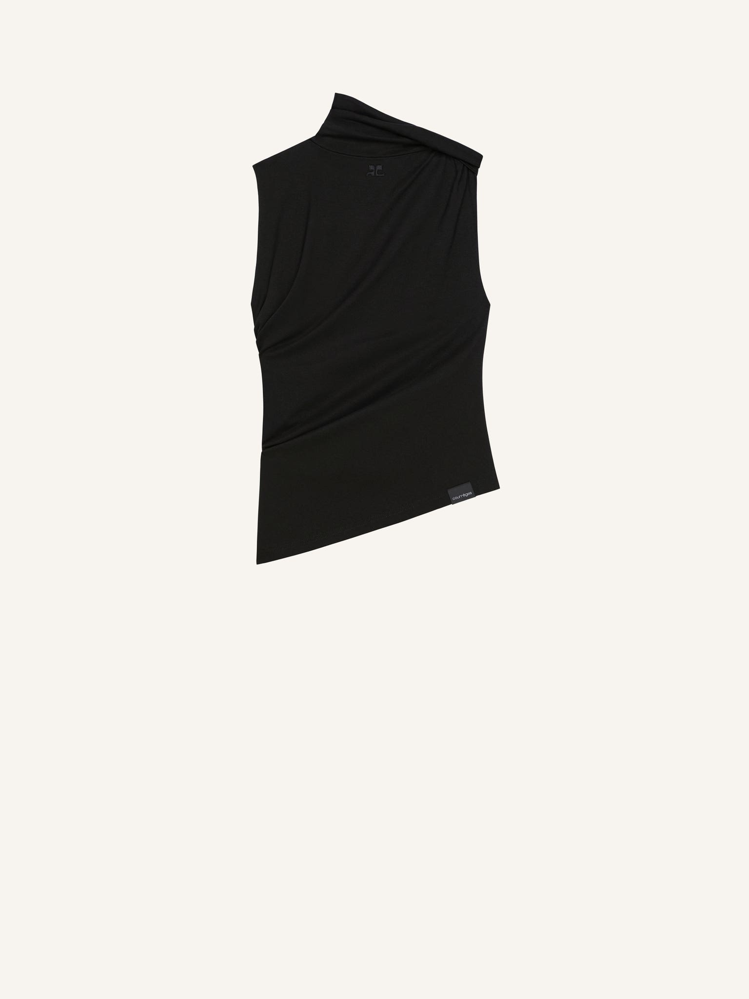 DRAPED JERSEY TOP