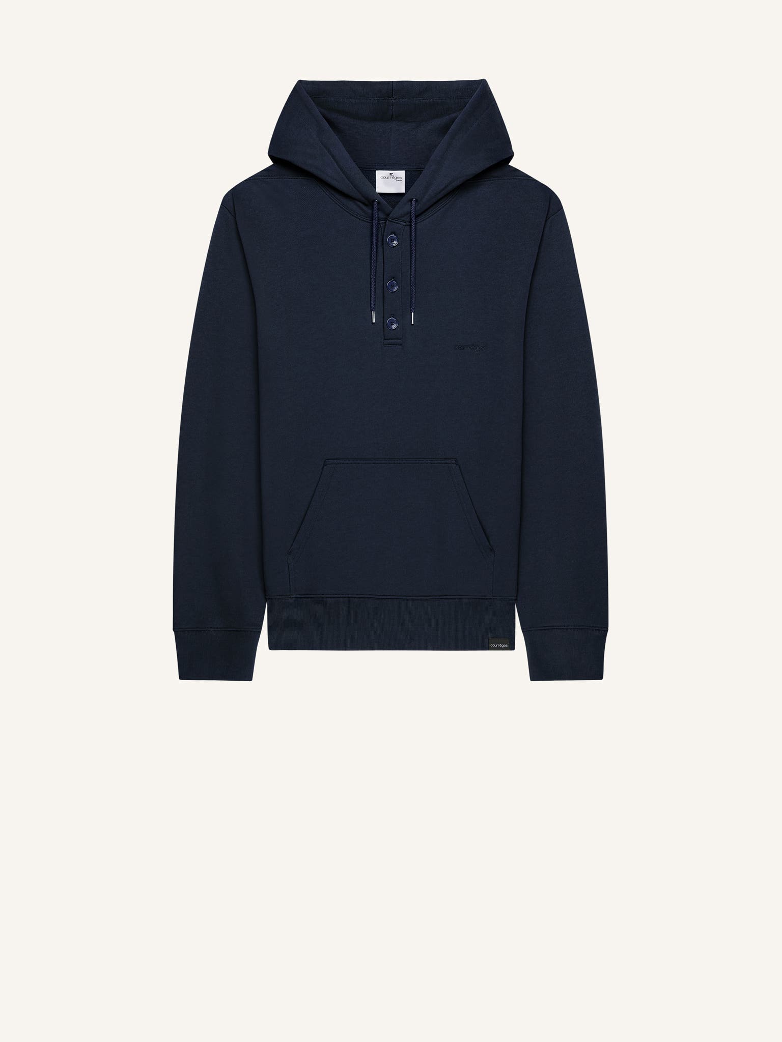 SWEAT À CAPUCHE BOUTONNÉ
