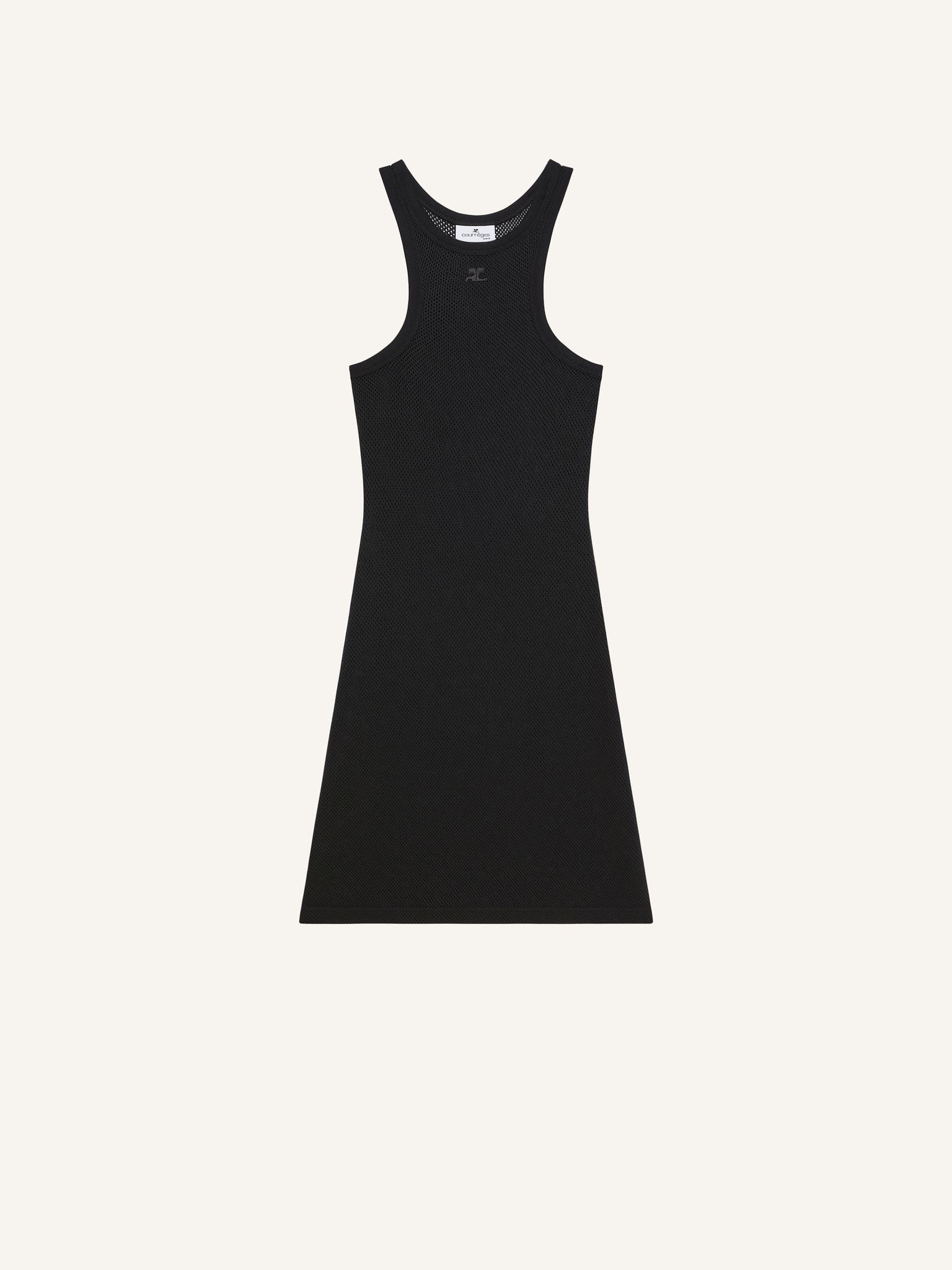 SCUBA MESH MINI DRESS
