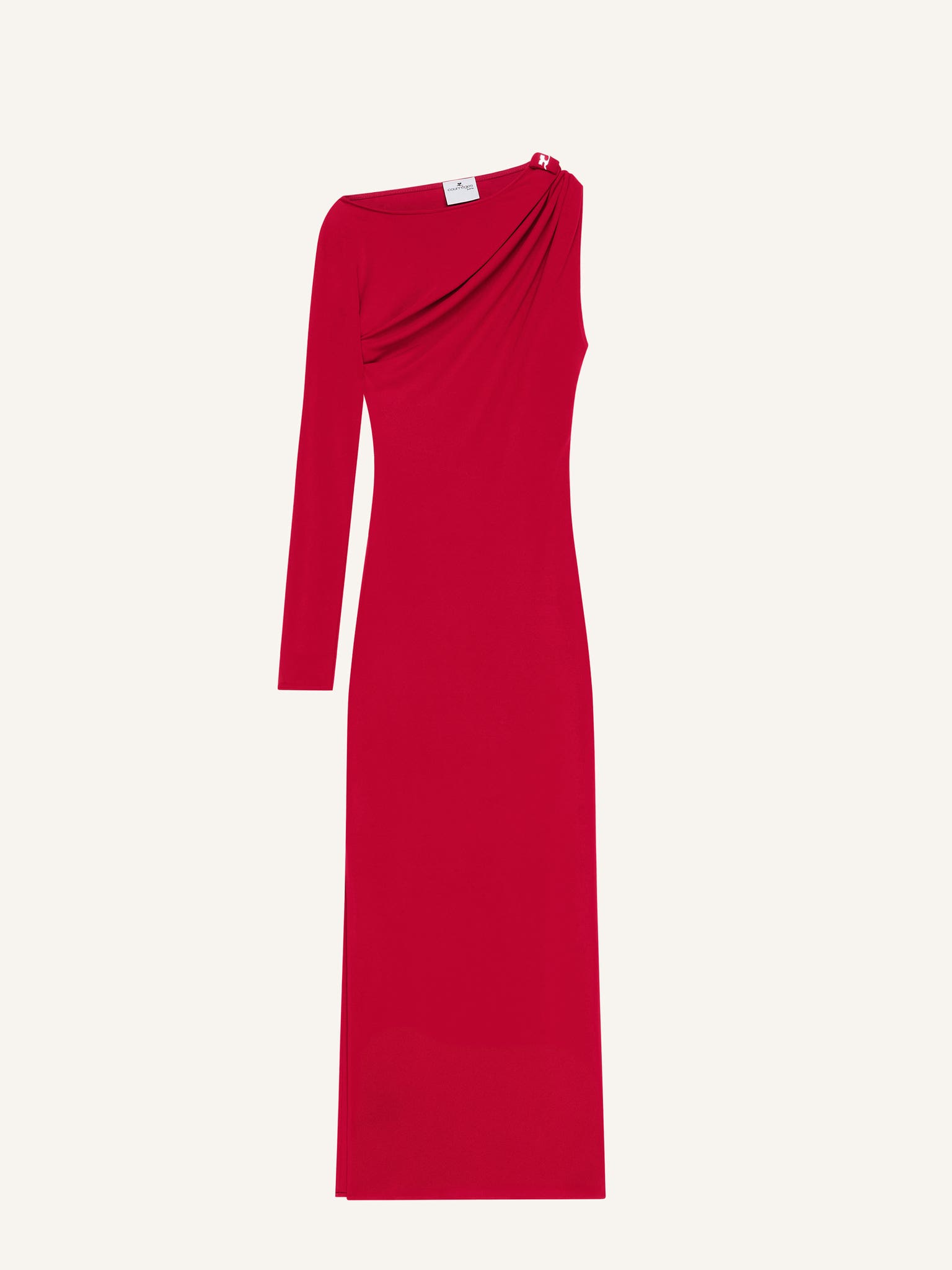 ROBE LONGUE ASYMÉTRIQUE