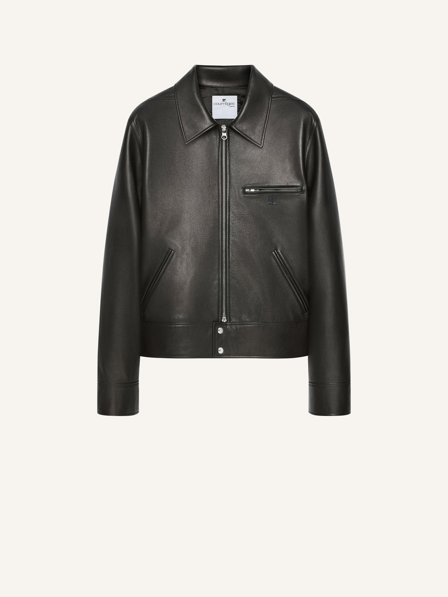 BLOUSON ZIPPÉ EN CUIR