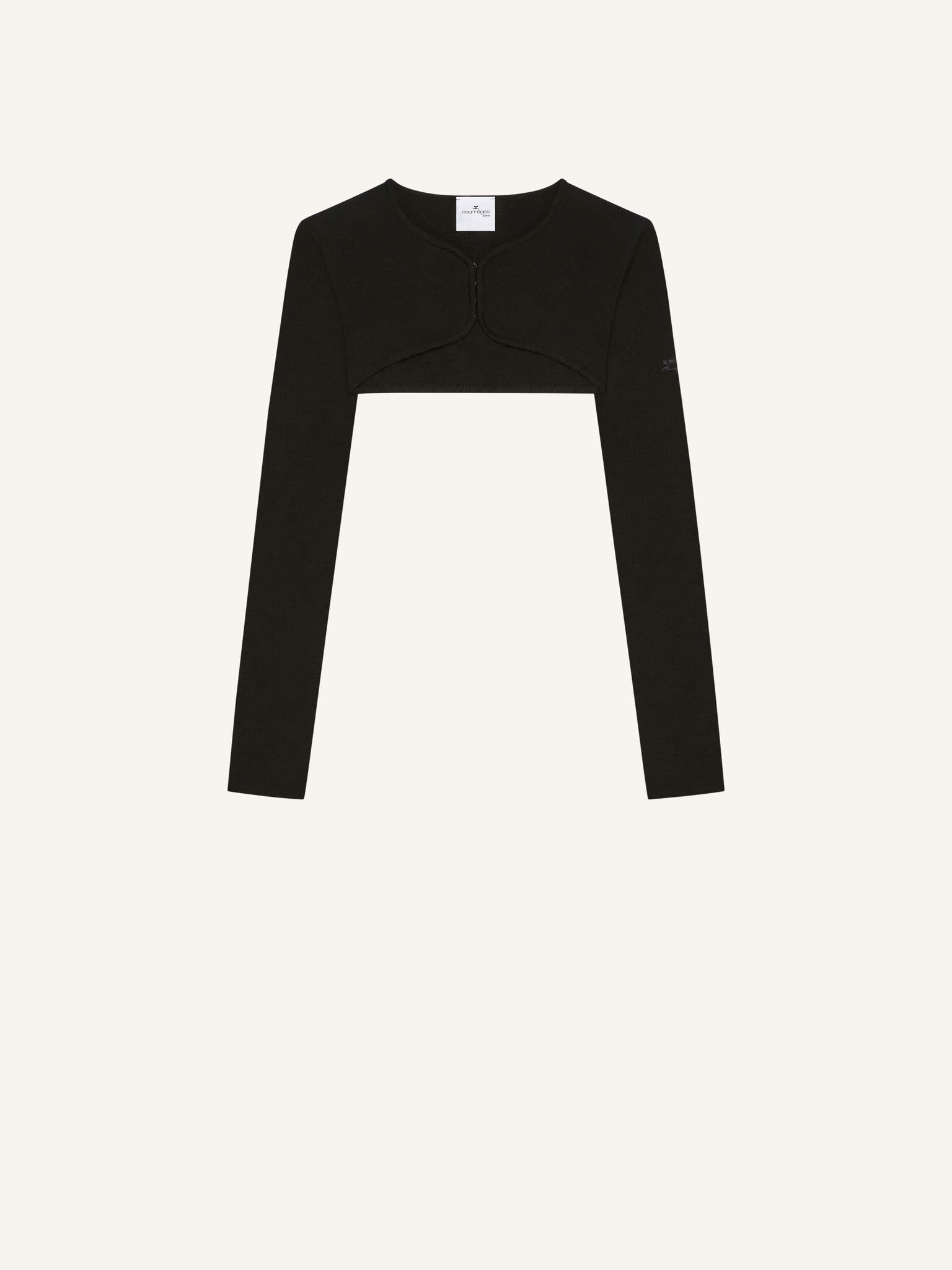 KNIT CROPPED CARDIGAN