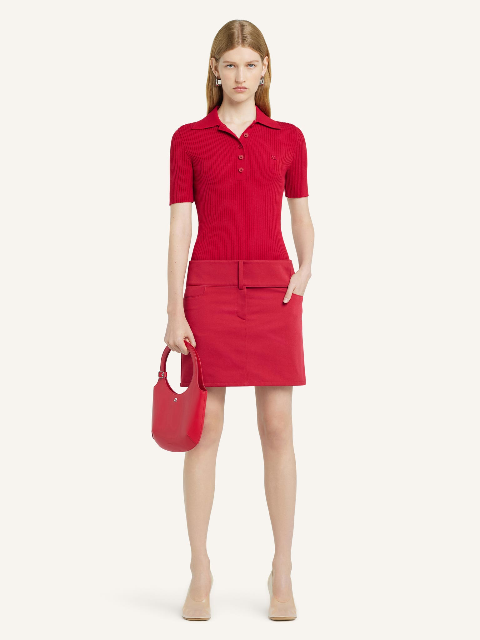 ICONIC RIB KNIT POLO SHIRT