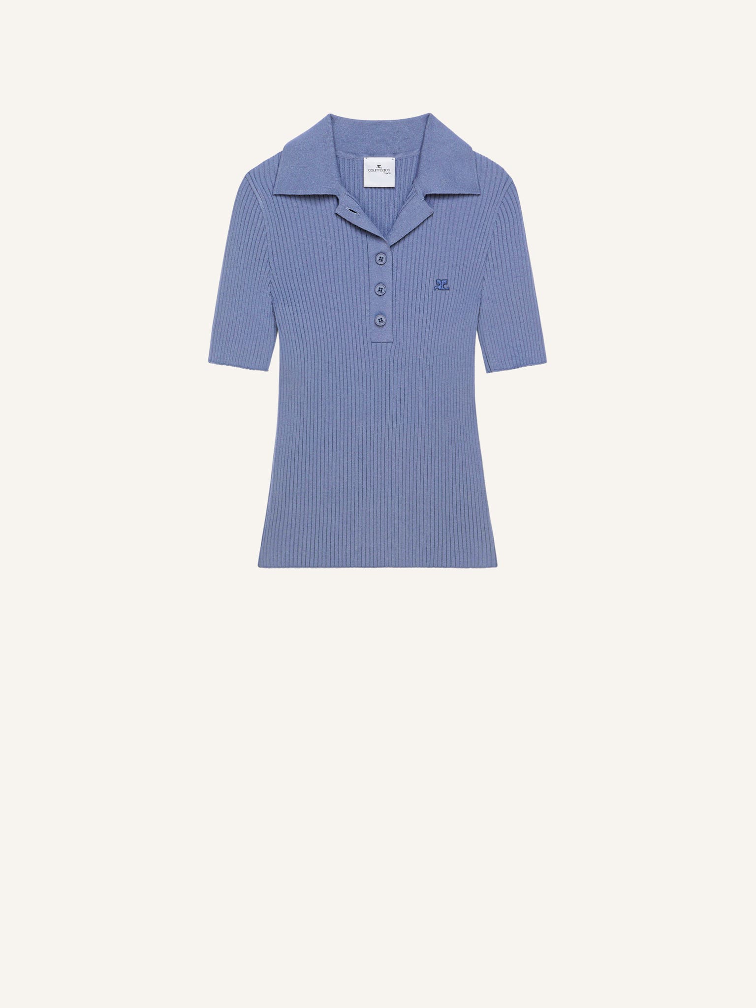 ICONIC RIB KNIT POLO SHIRT