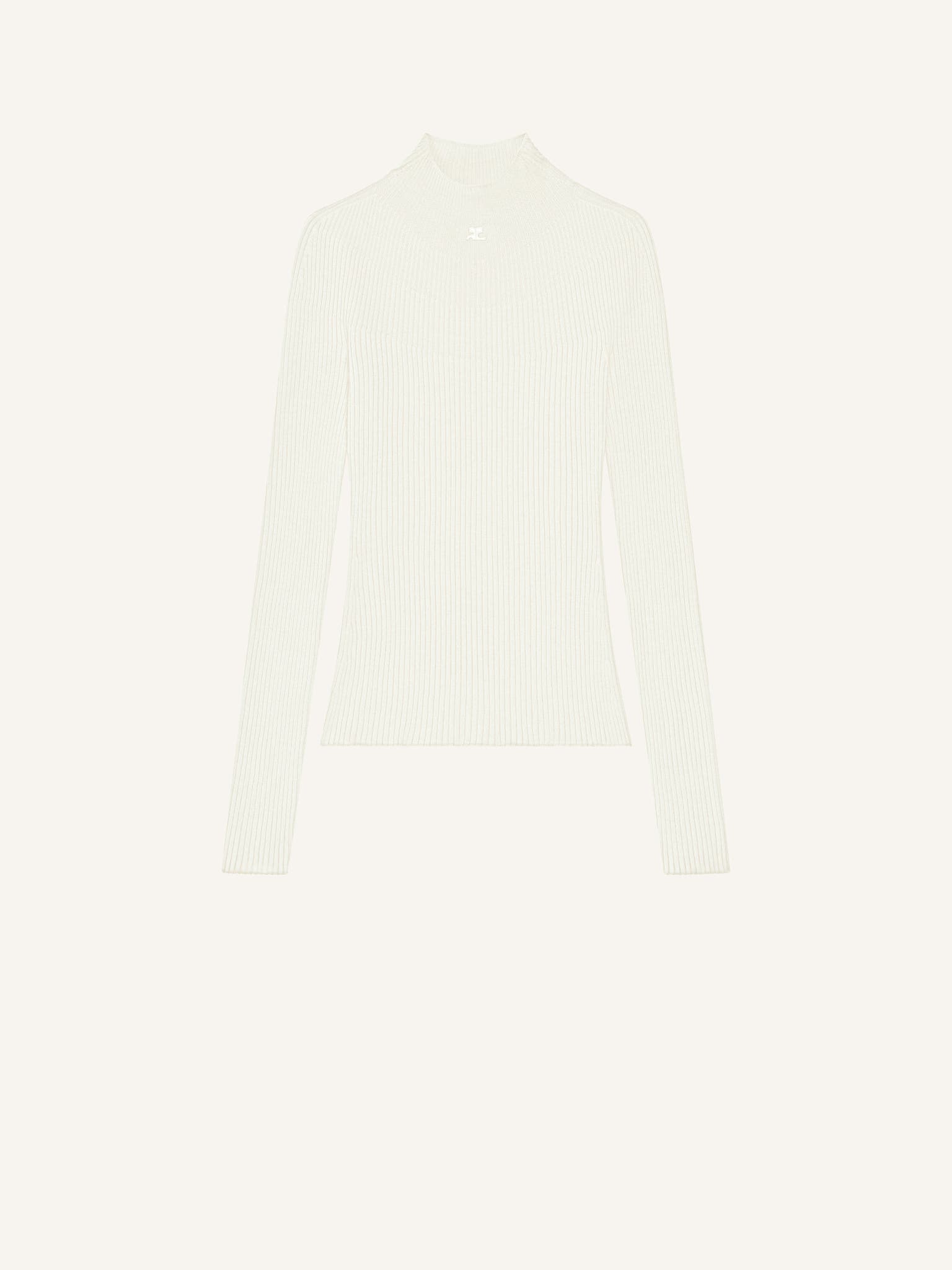 SOLAR LIGHT RIB MOCKNECK SWEATER