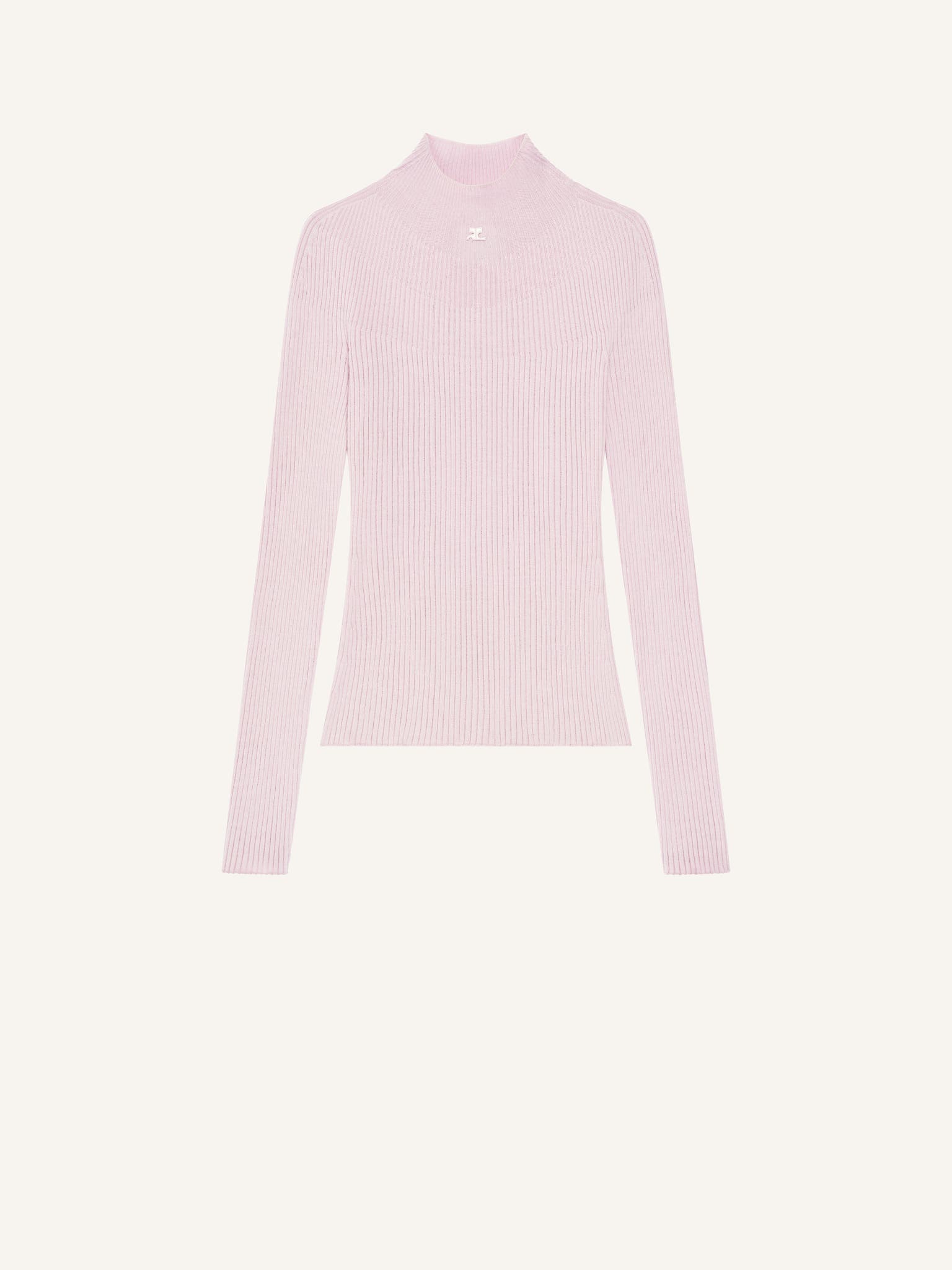SOLAR LIGHT RIB MOCKNECK SWEATER