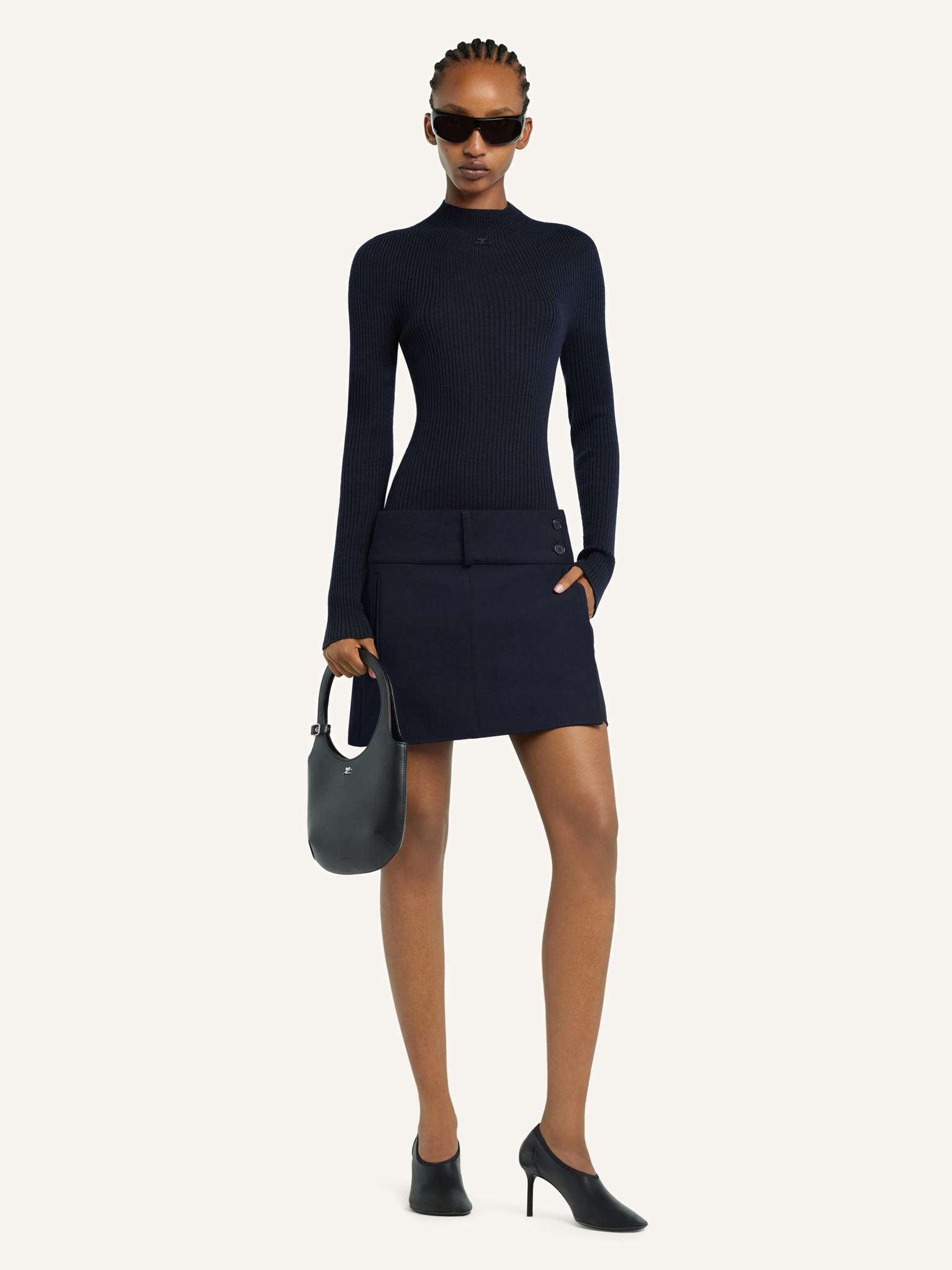 PULL COL MONTANT EN MAILLE