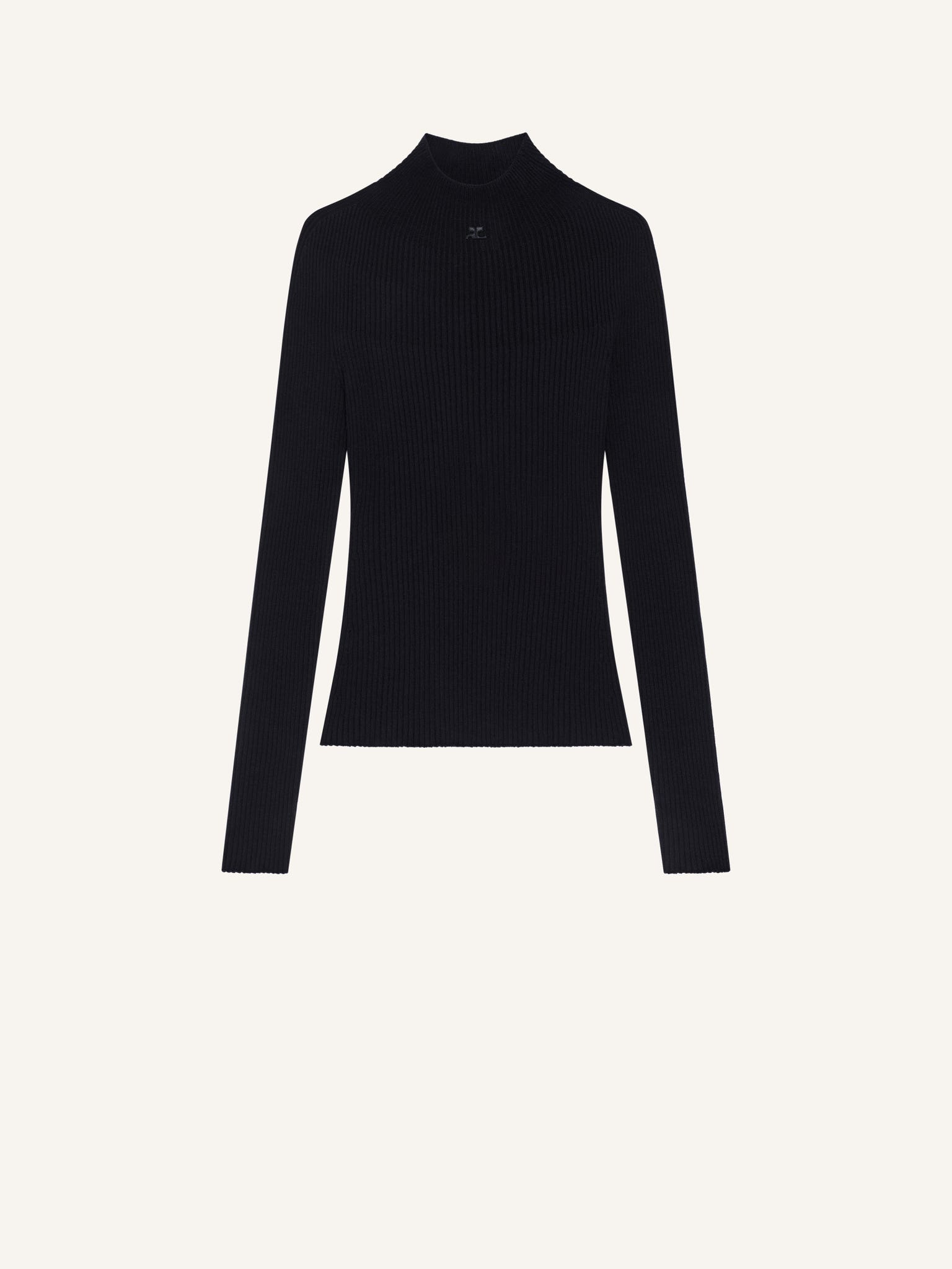 SOLAR LIGHT RIB MOCKNECK SWEATER