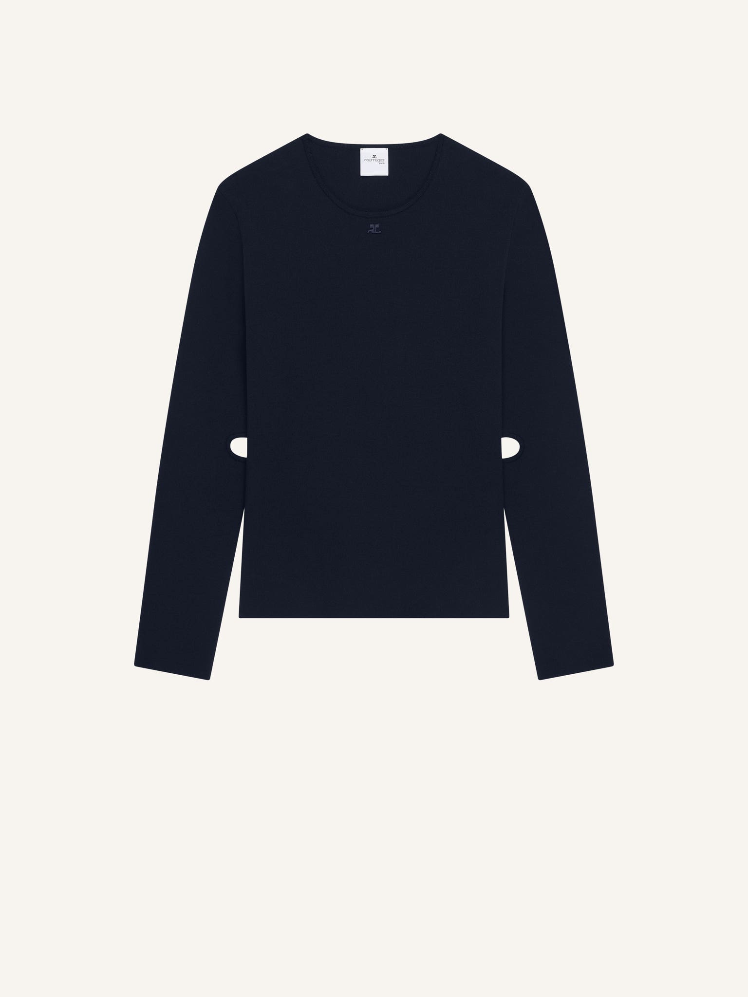 CUT-OUT KNIT SWEATER