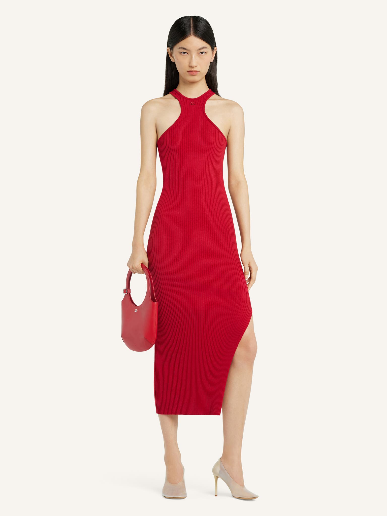 SCUBA RIB KNIT DRESS
