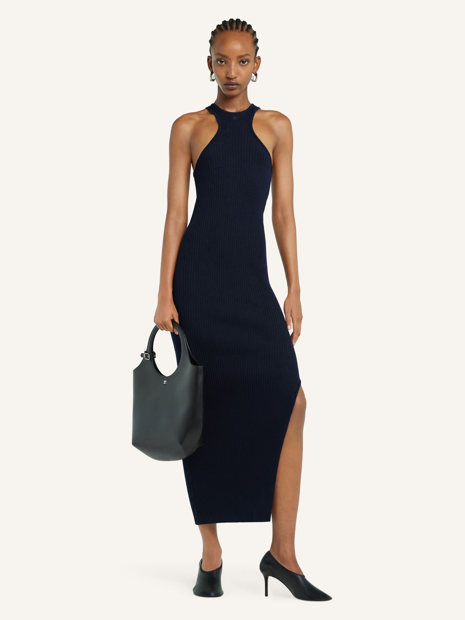 SCUBA RIB KNIT DRESS