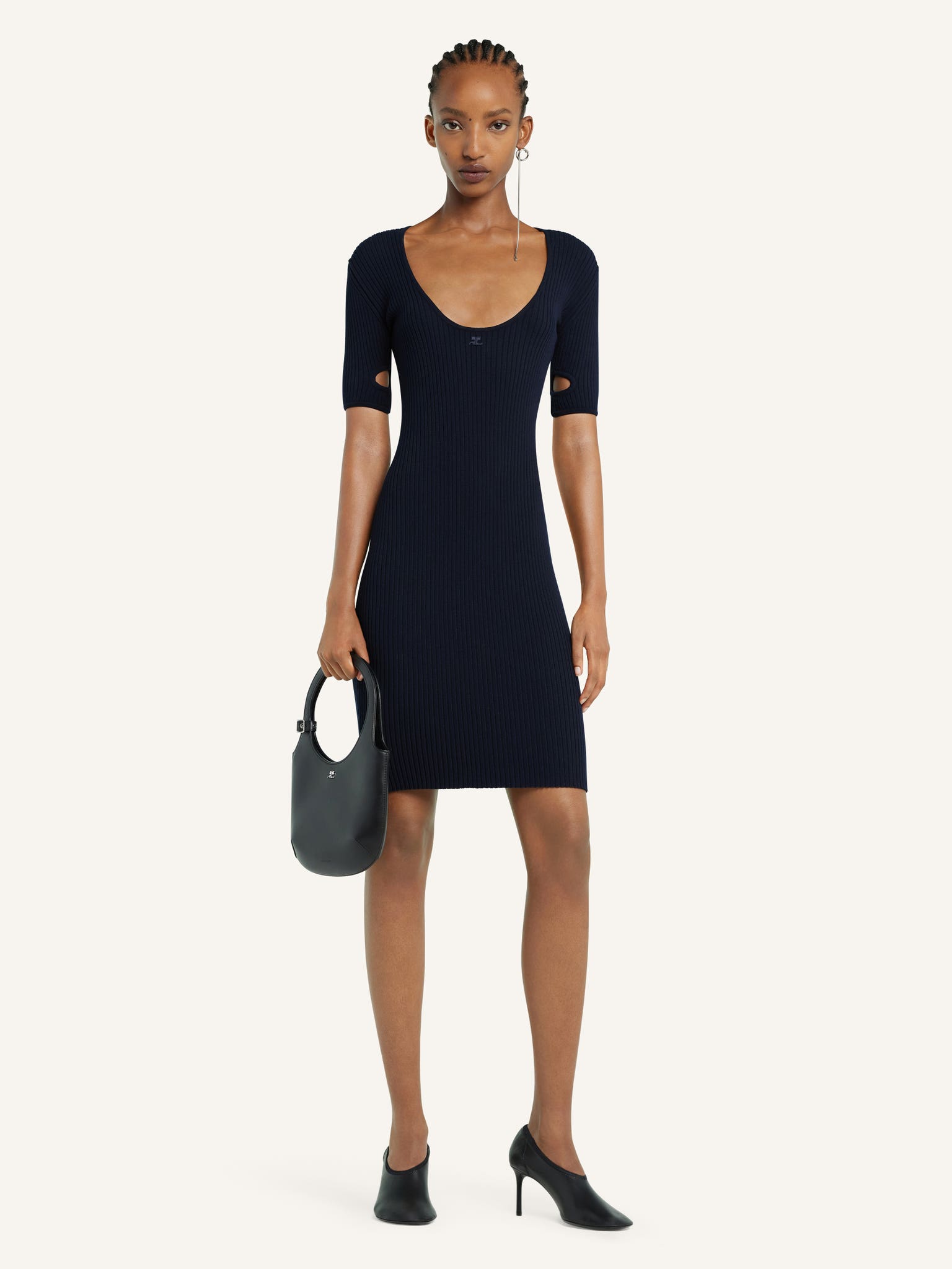 MINI ROBE CUT-OUT EN MAILLE